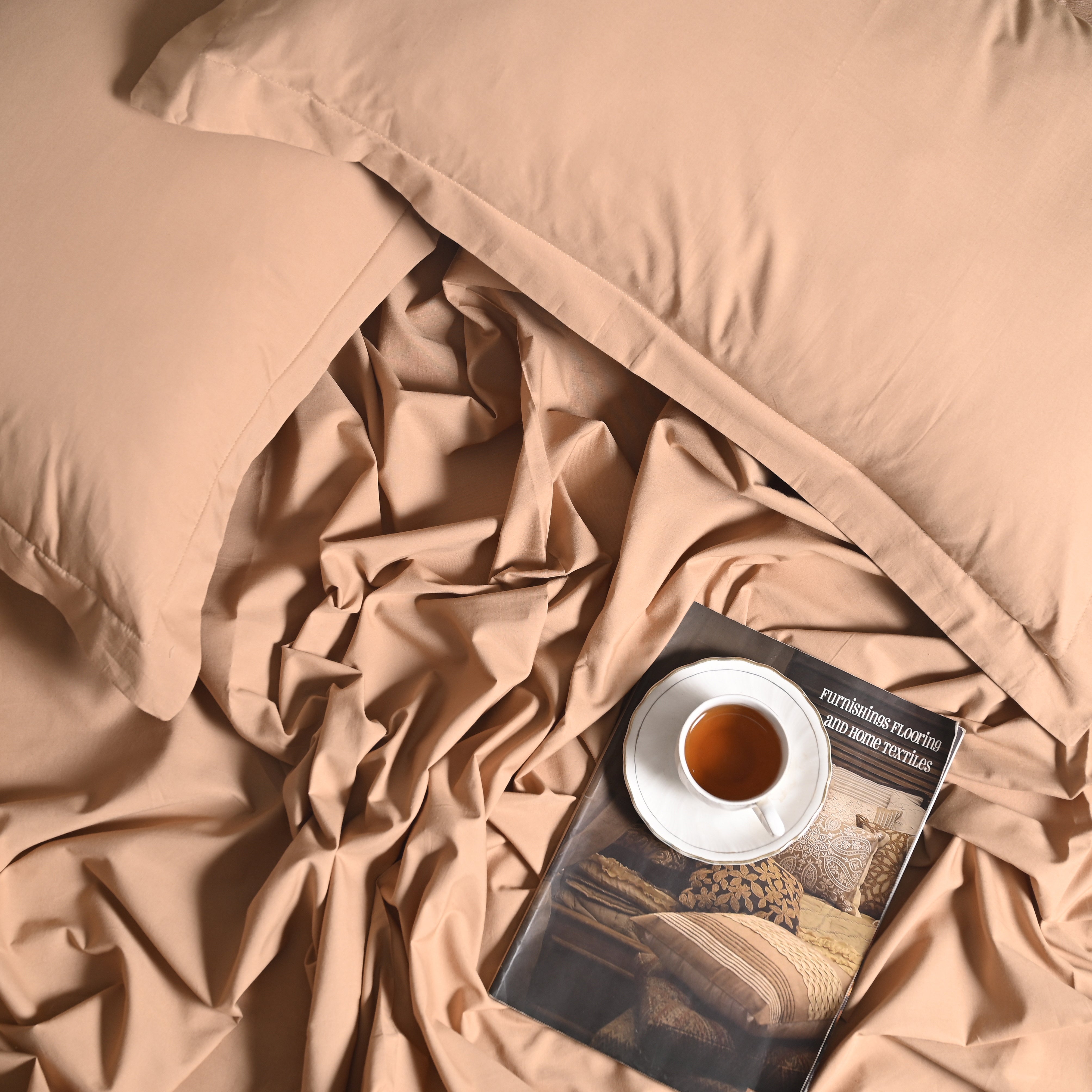 Regal Luxury Solid 300 TC Cotton Sheets - Soft, Breathable, and Durable Bedding Set
