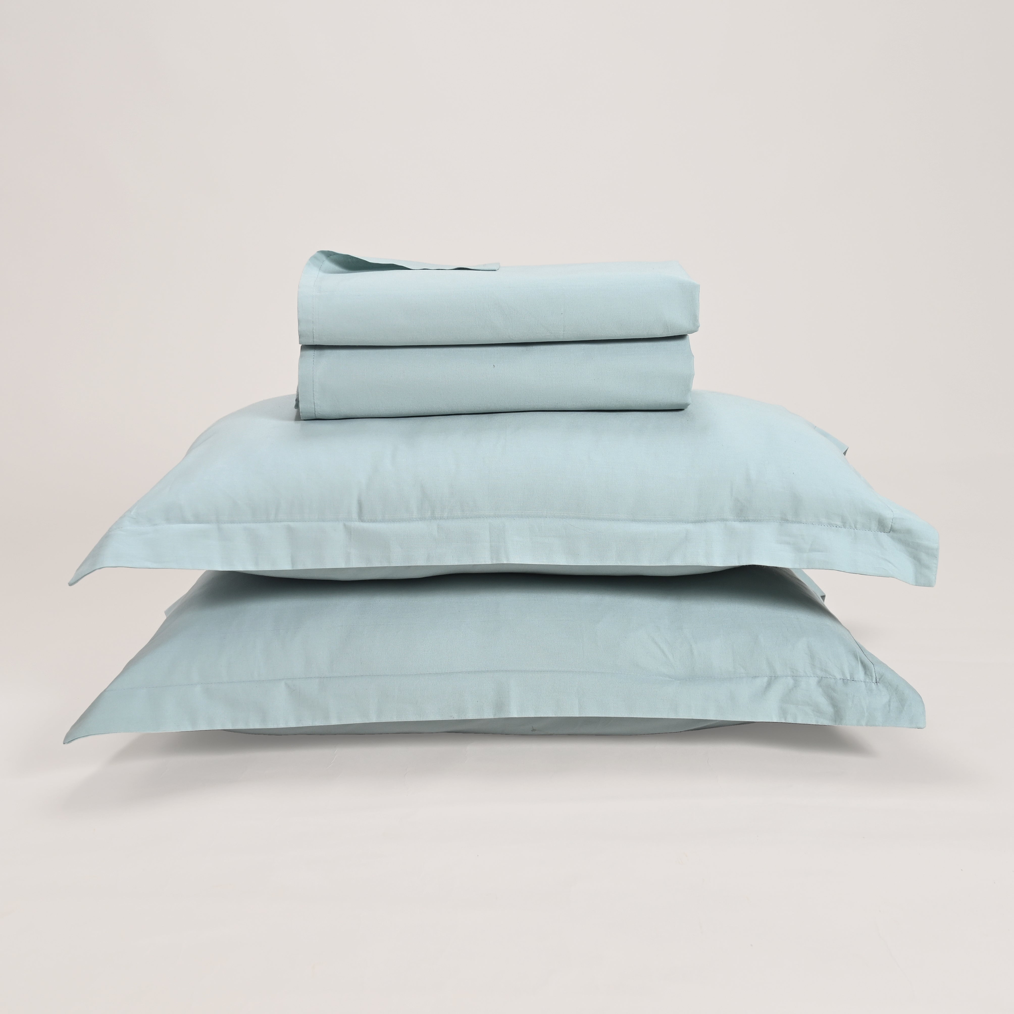 Regal Luxury Solid 300 TC Cotton Sheets - Soft, Breathable, and Durable Bedding Set
