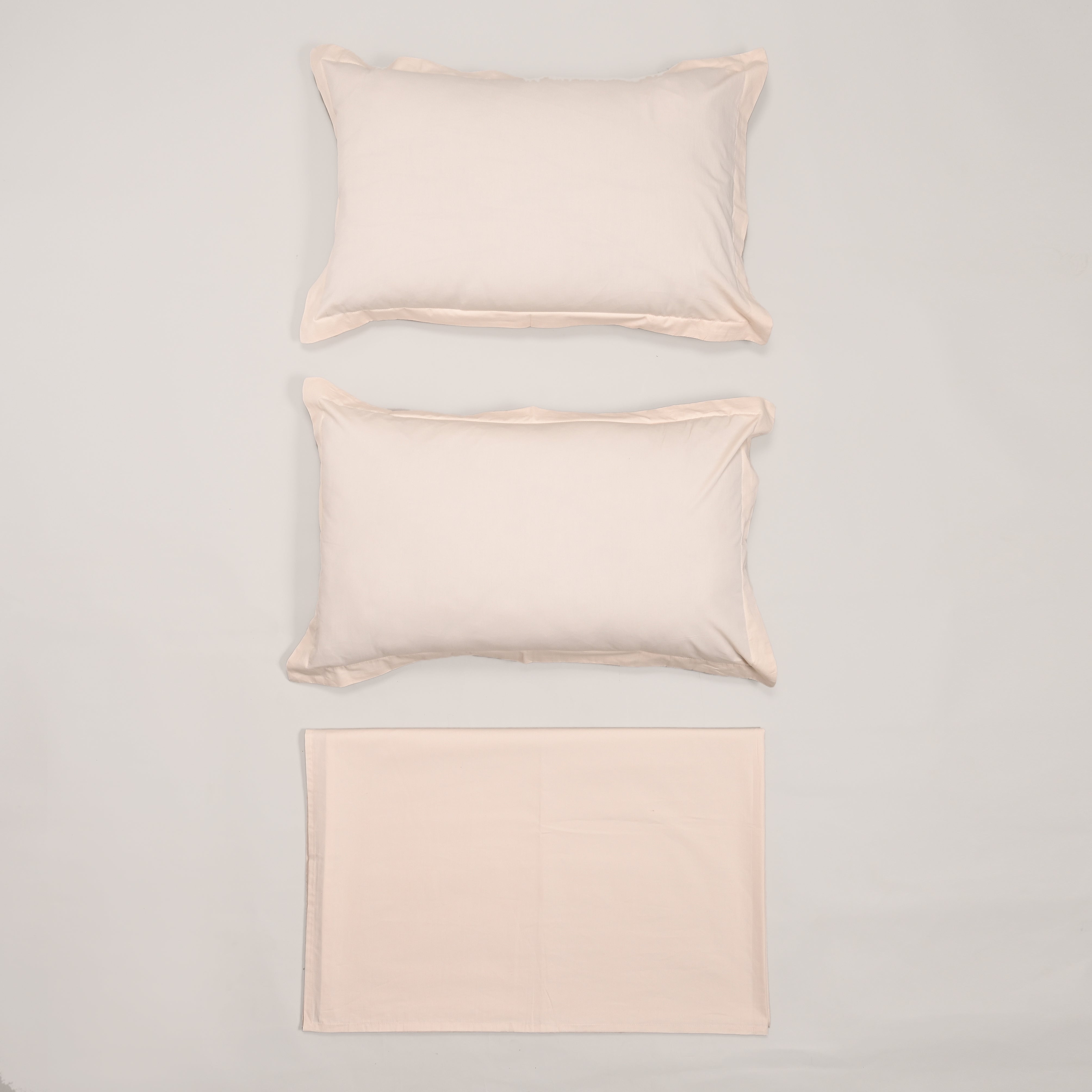 Regal Luxury Solid 300 TC Cotton Sheets - Soft, Breathable, and Durable Bedding Set