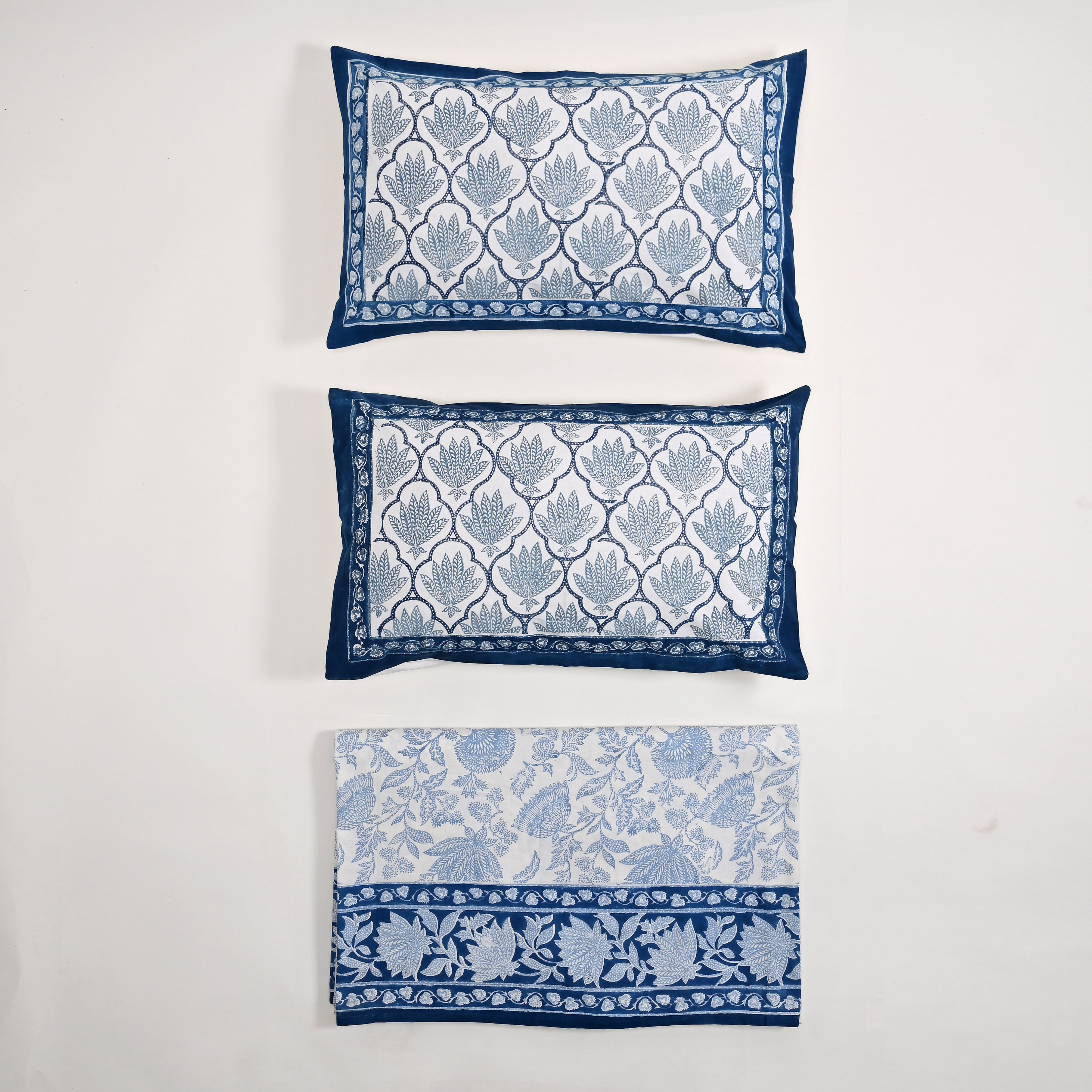 Ajrak Block Printed Bed Sheet set
