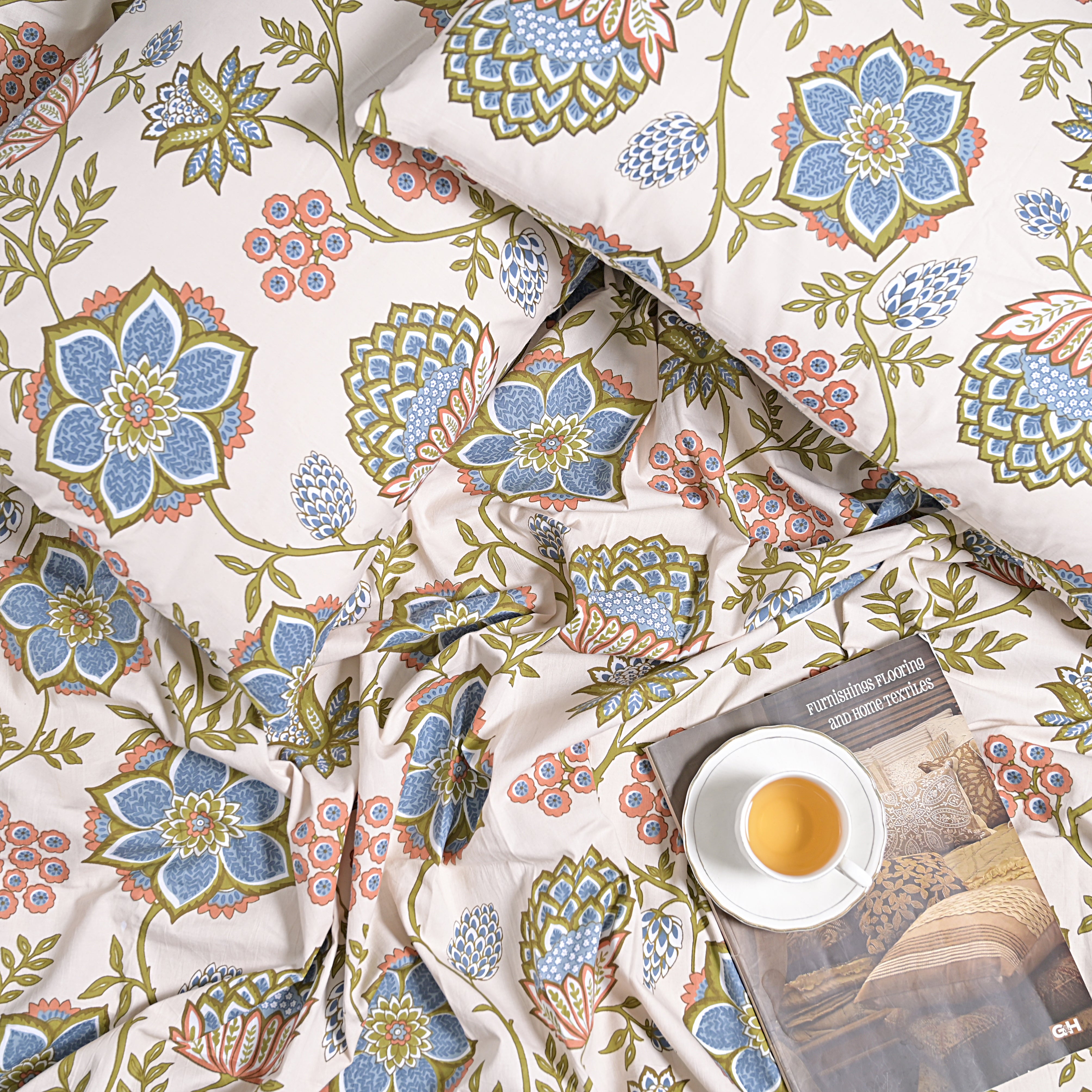 Victoria Taupe 300 TC Bedsheet