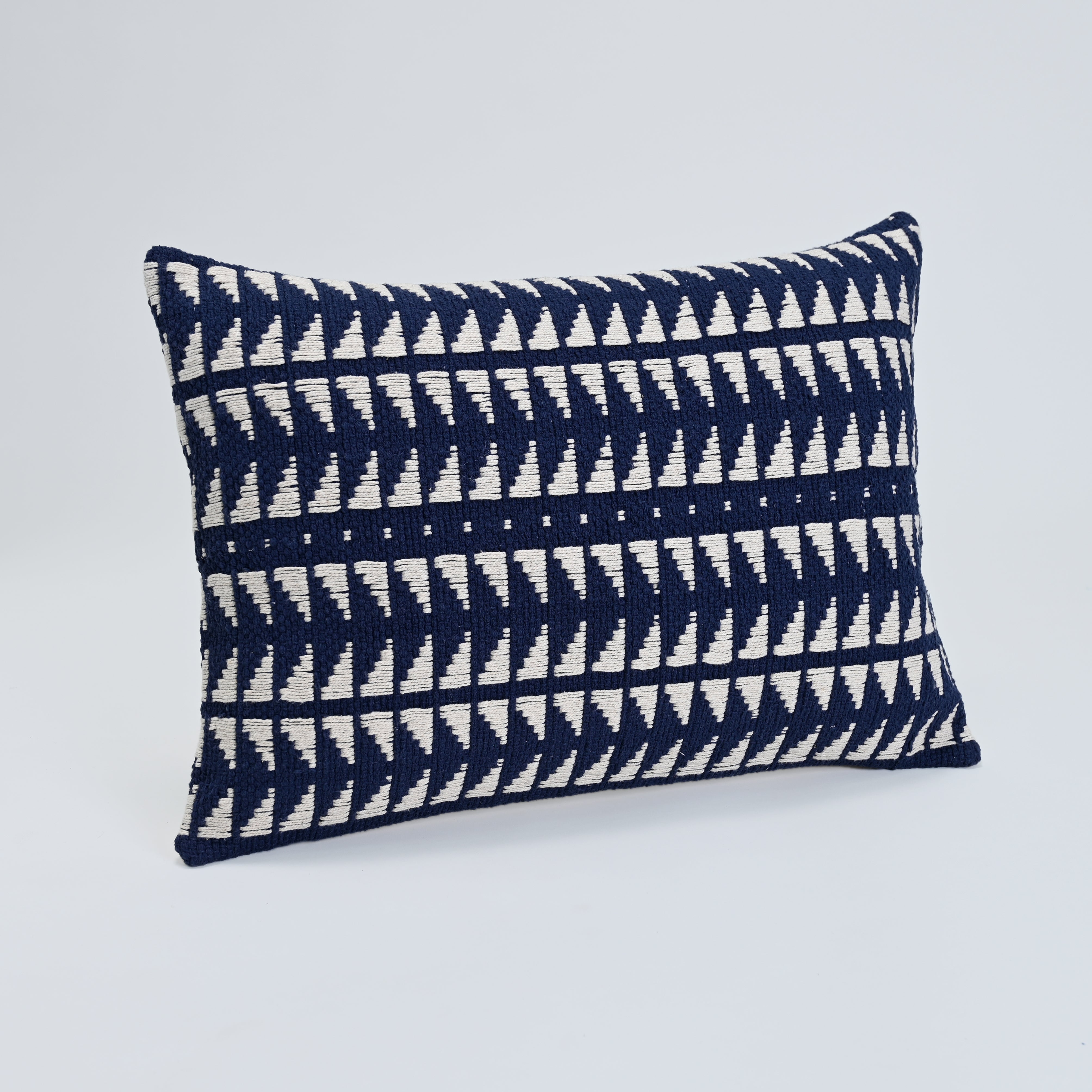 Woven Geomtric Boudoir Cushion