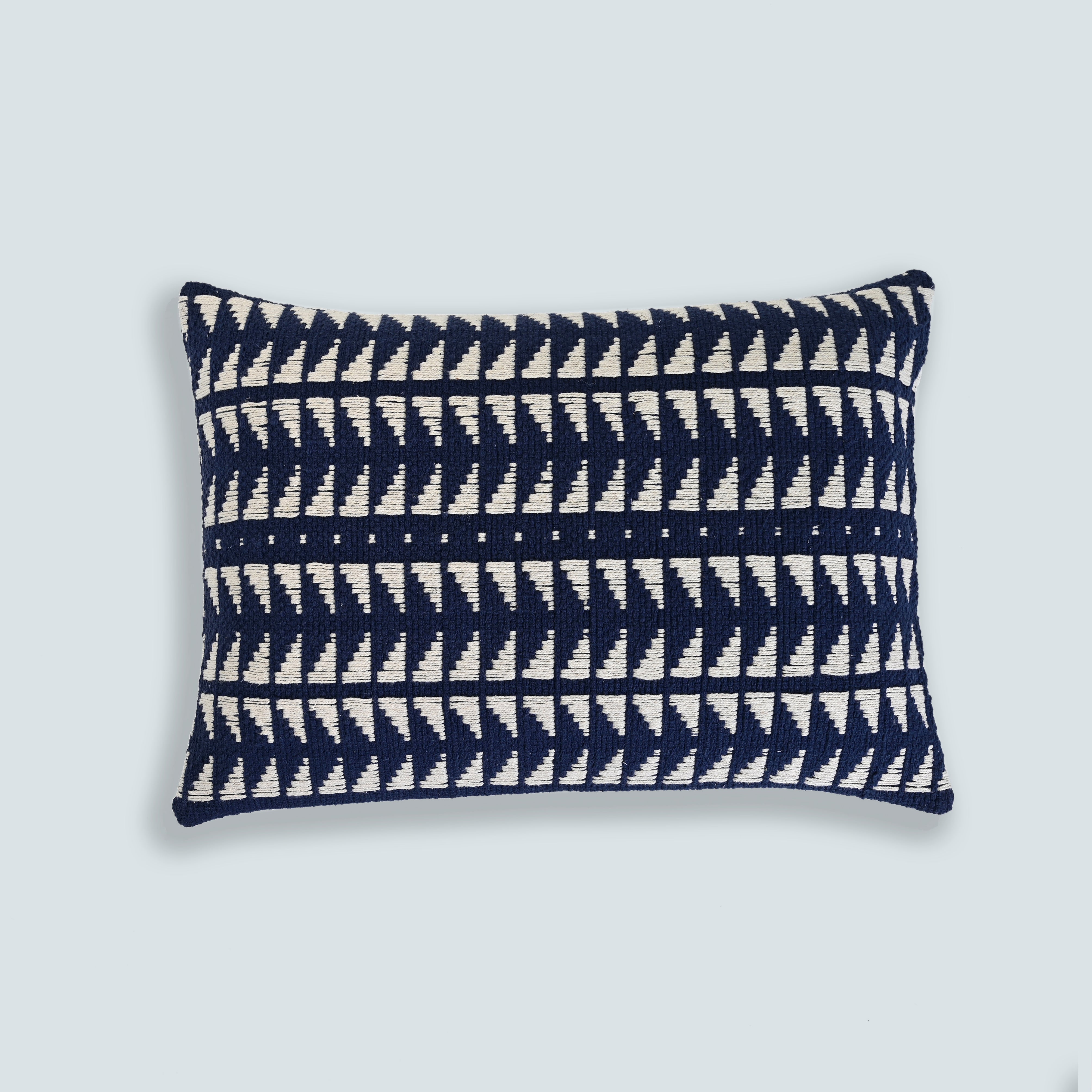 Woven Geomtric Boudoir Cushion