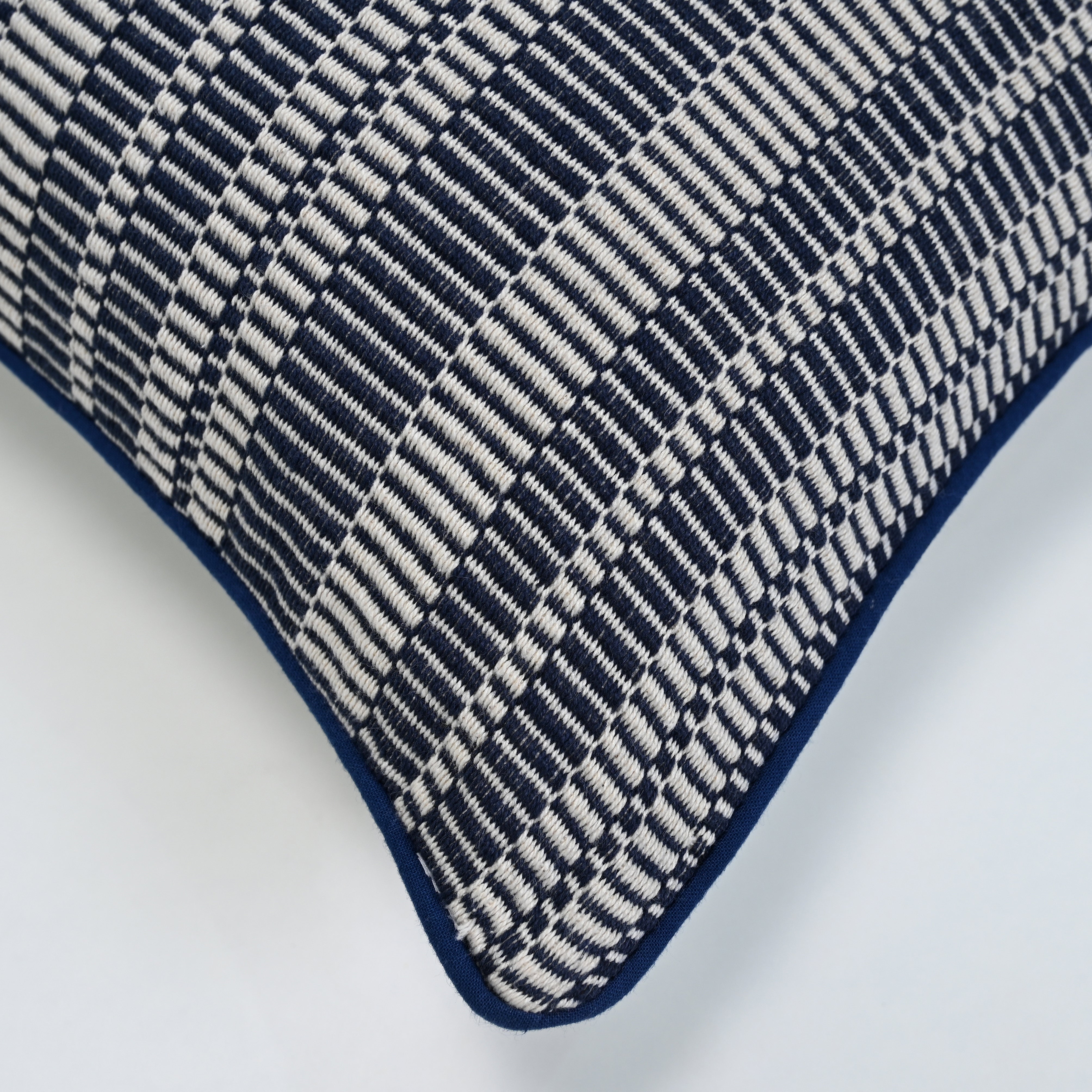 Regal Stripe Navy Cushion Cover