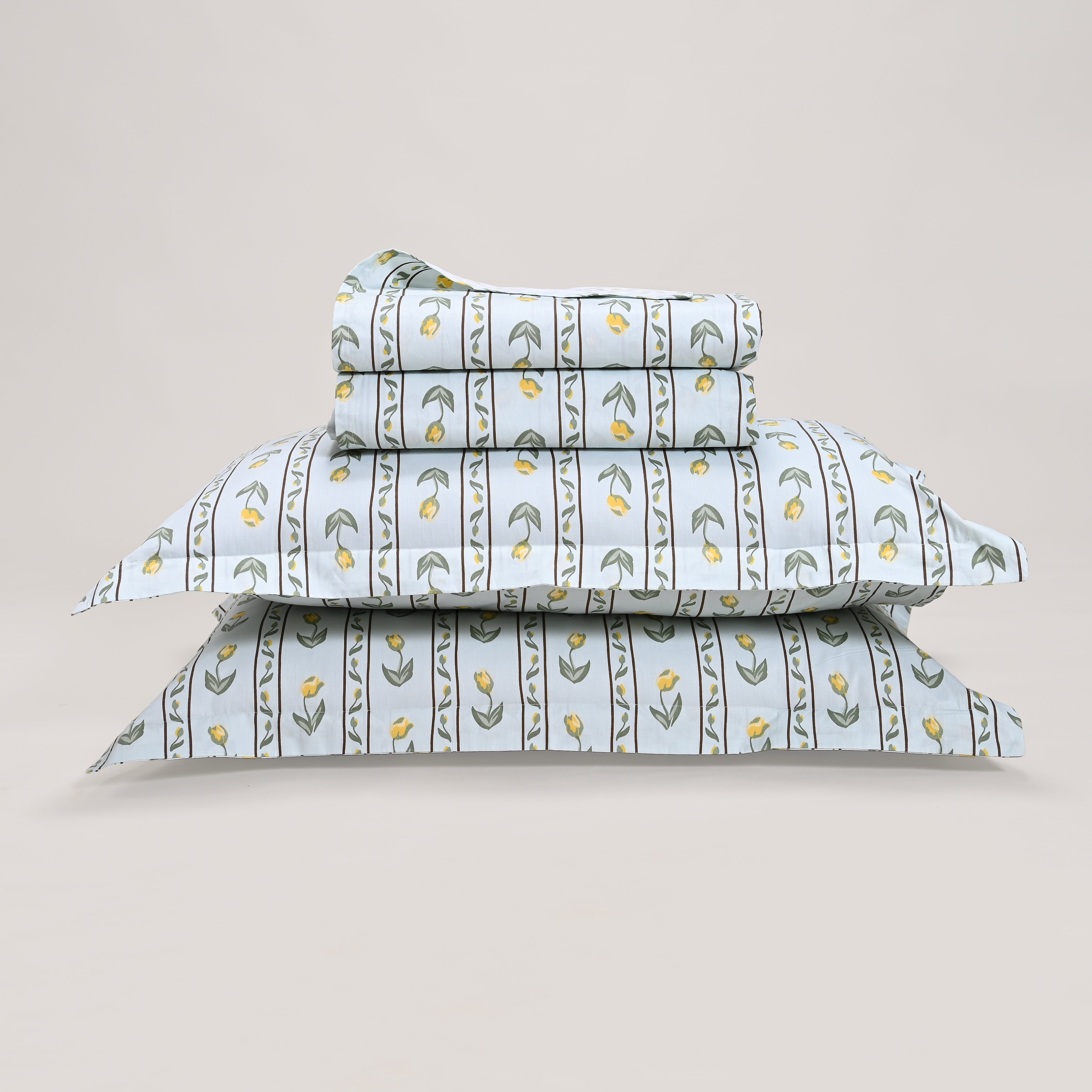 Tulip Serenade 300 TC Luxury Cotton Sheets – Premium Printed Bedsheet Set