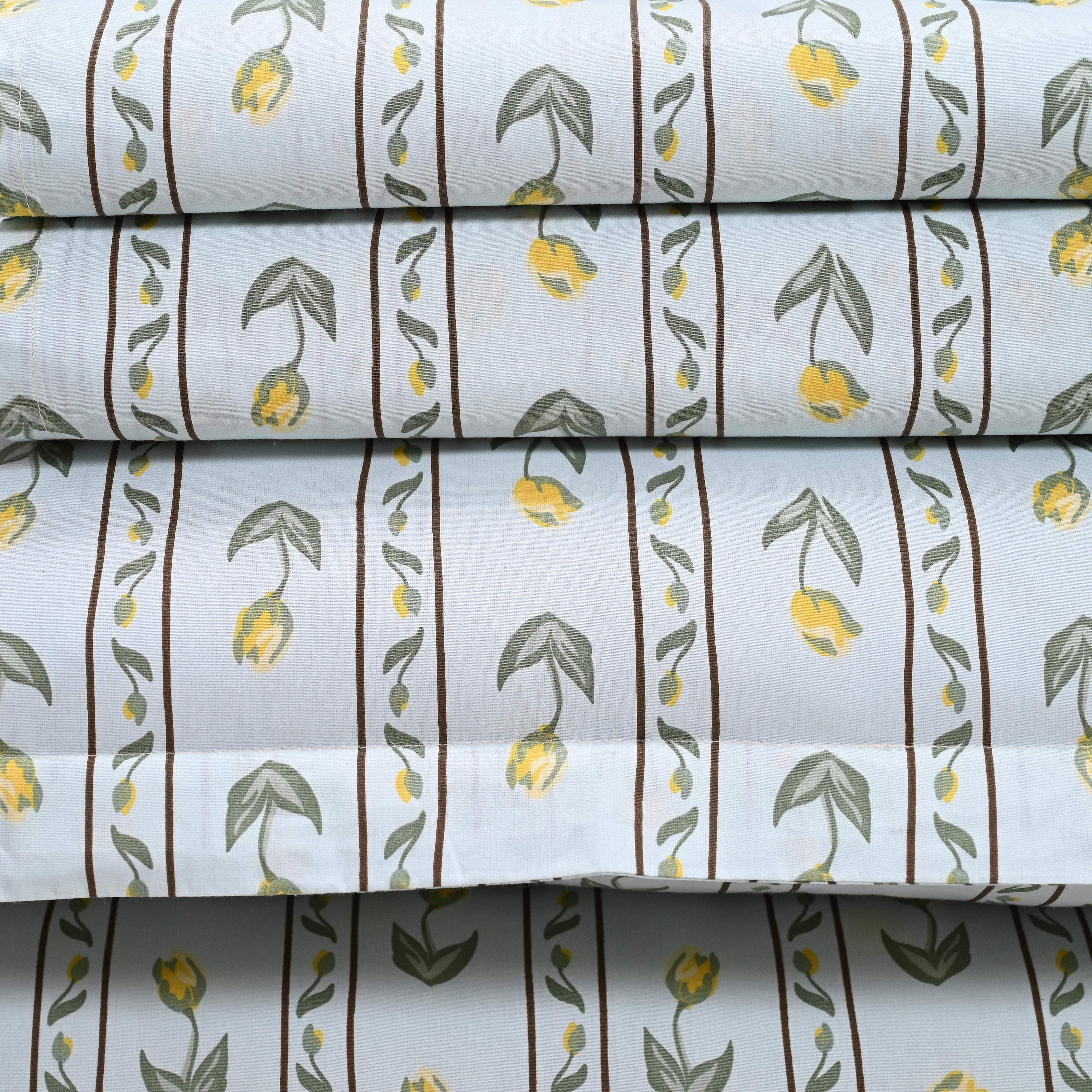 Tulip Serenade 300 TC Luxury Cotton Sheets – Premium Printed Bedsheet Set