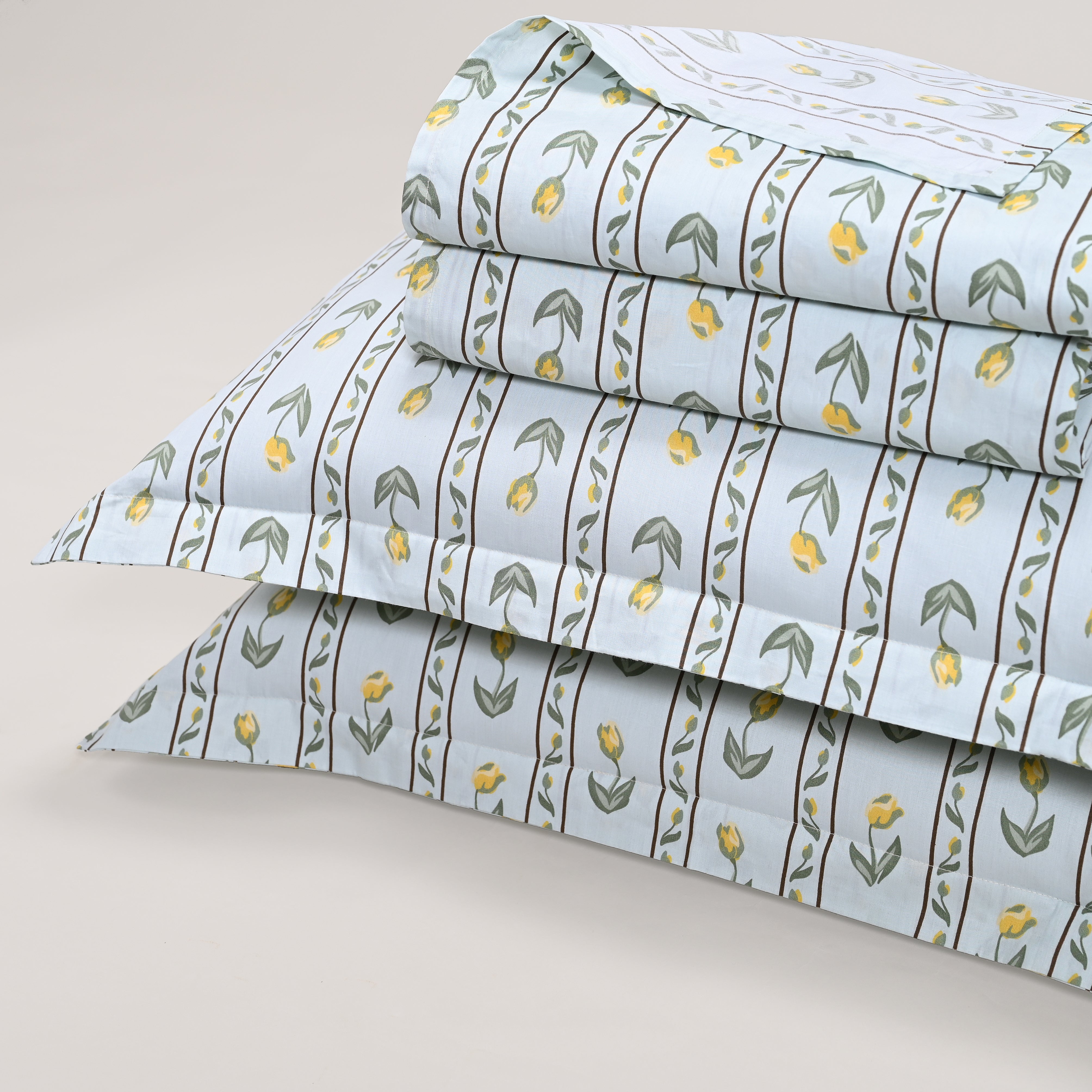 Tulip Serenade 300 TC Luxury Cotton Sheets – Premium Printed Bedsheet Set