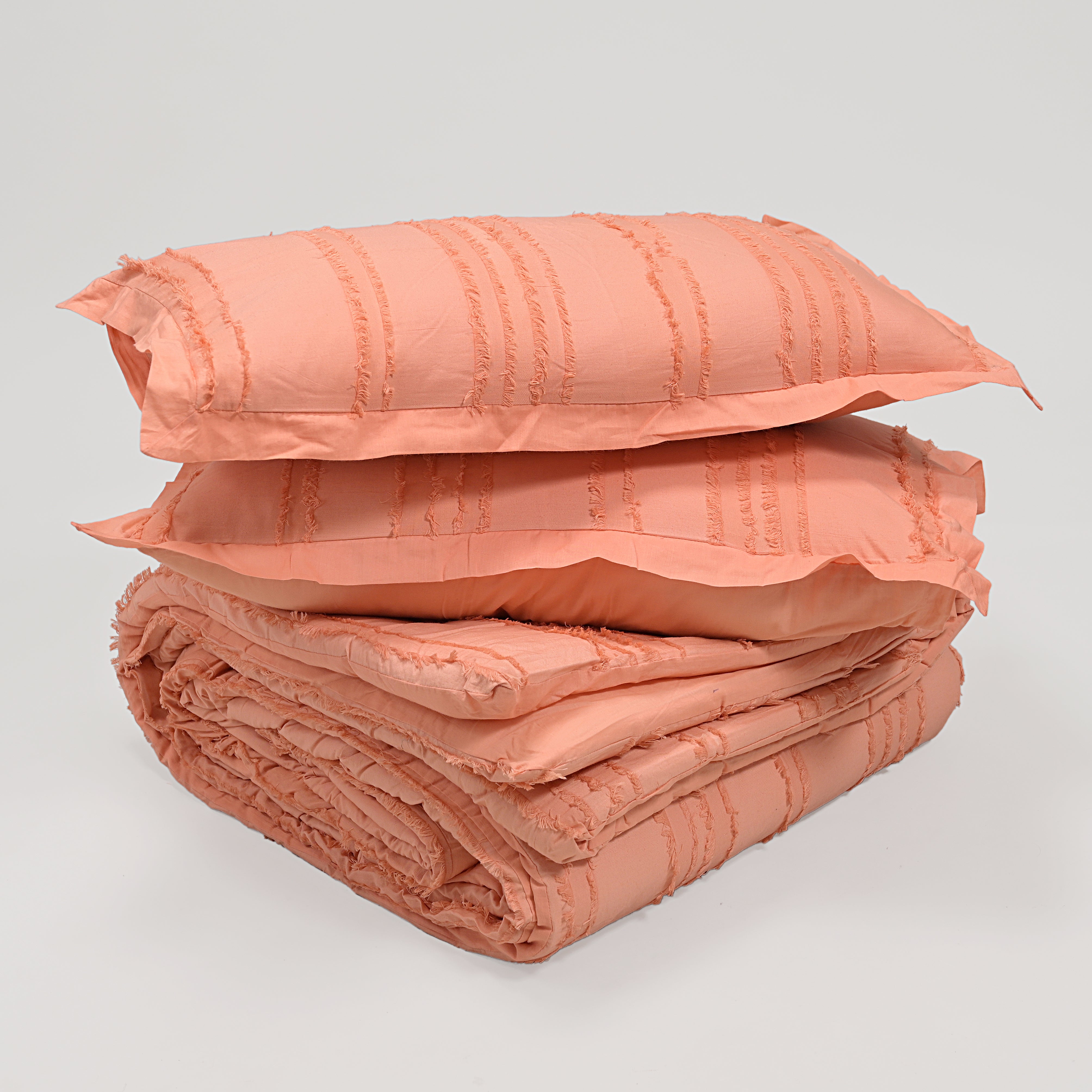 Fringe Comforter Set - 3 Pc