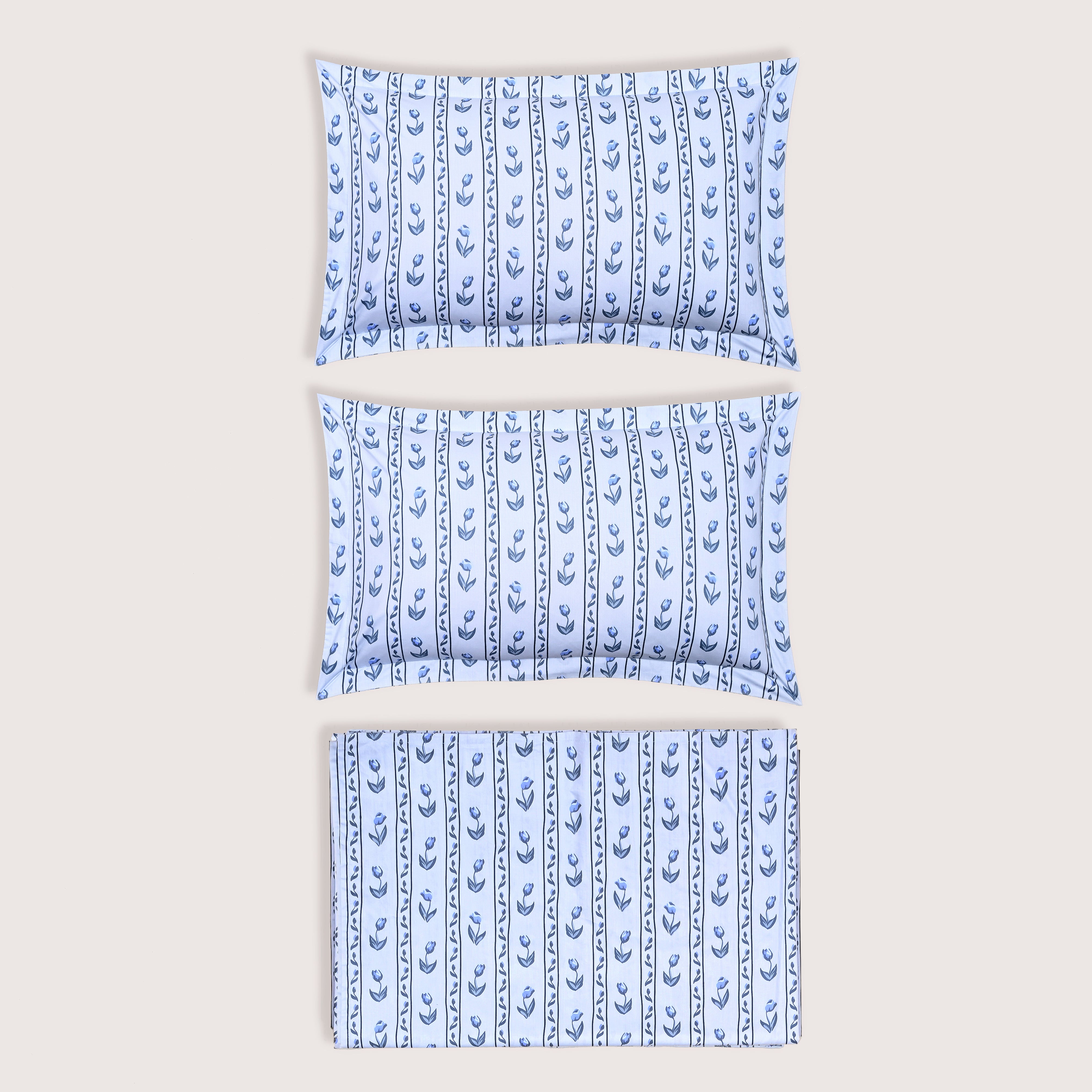 Tulip Serenade 300 TC Luxury Cotton Sheets – Premium Printed Bedsheet Set