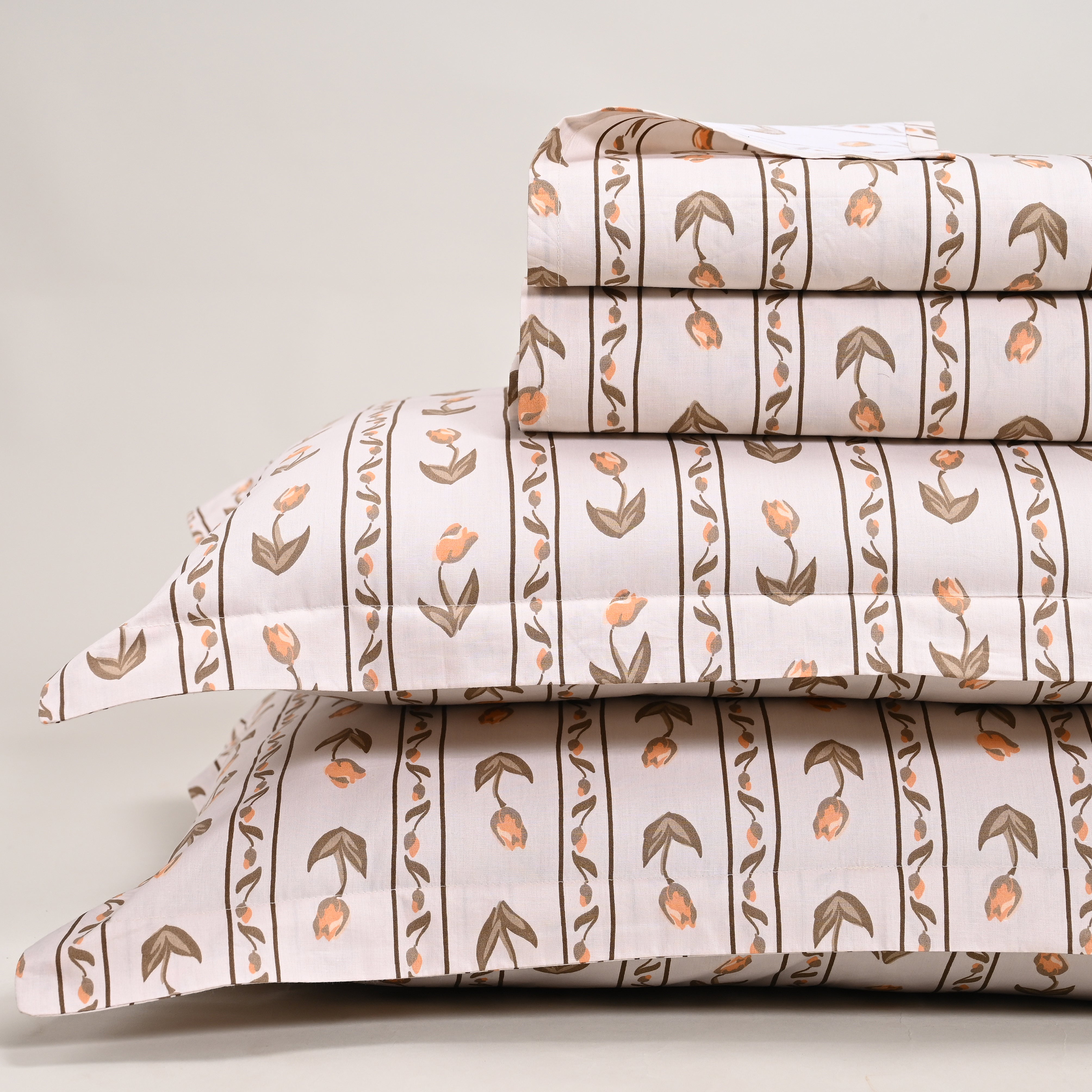 Tulip Serenade 300 TC Luxury Cotton Sheets – Premium Printed Bedsheet Set