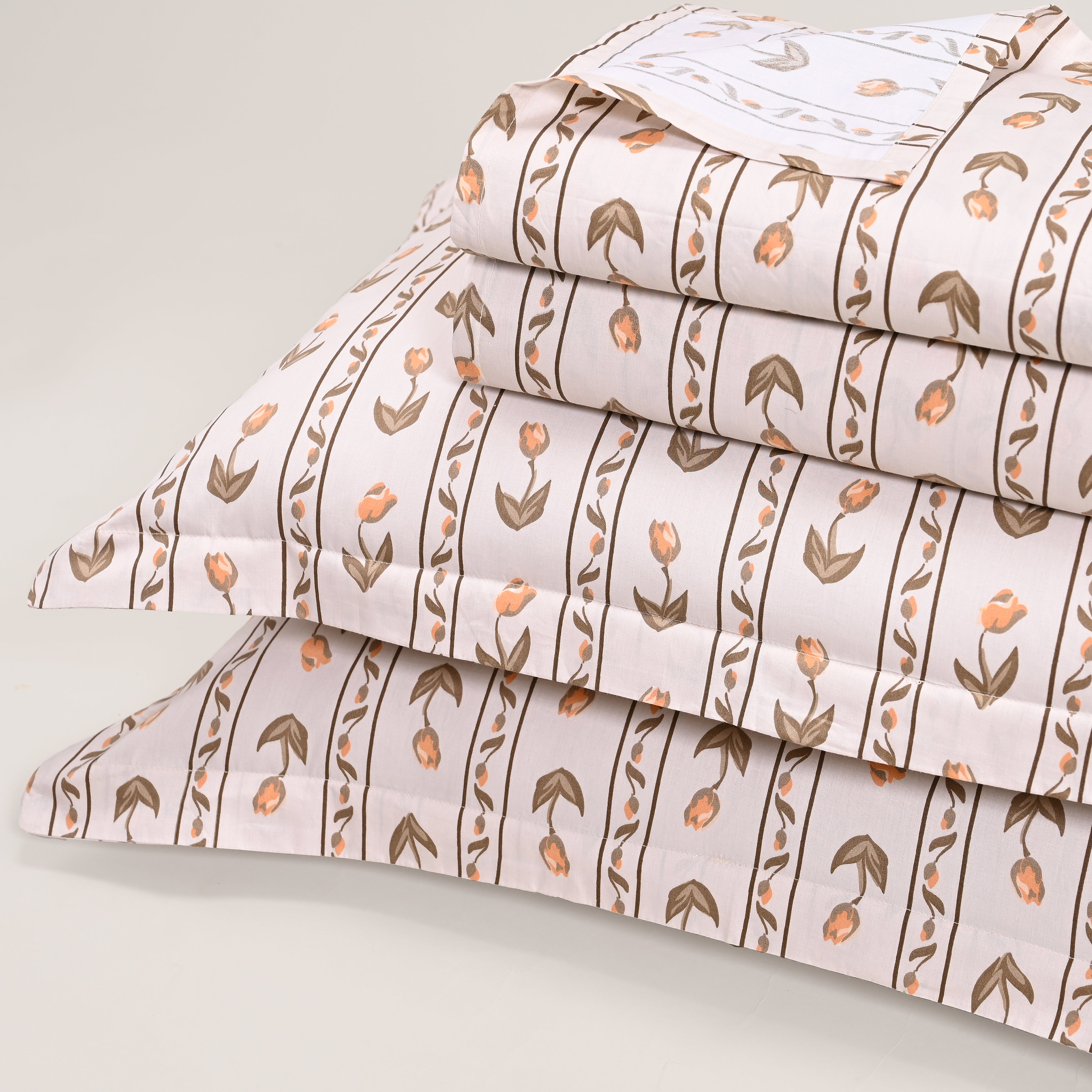 Tulip Serenade 300 TC Luxury Cotton Sheets – Premium Printed Bedsheet Set