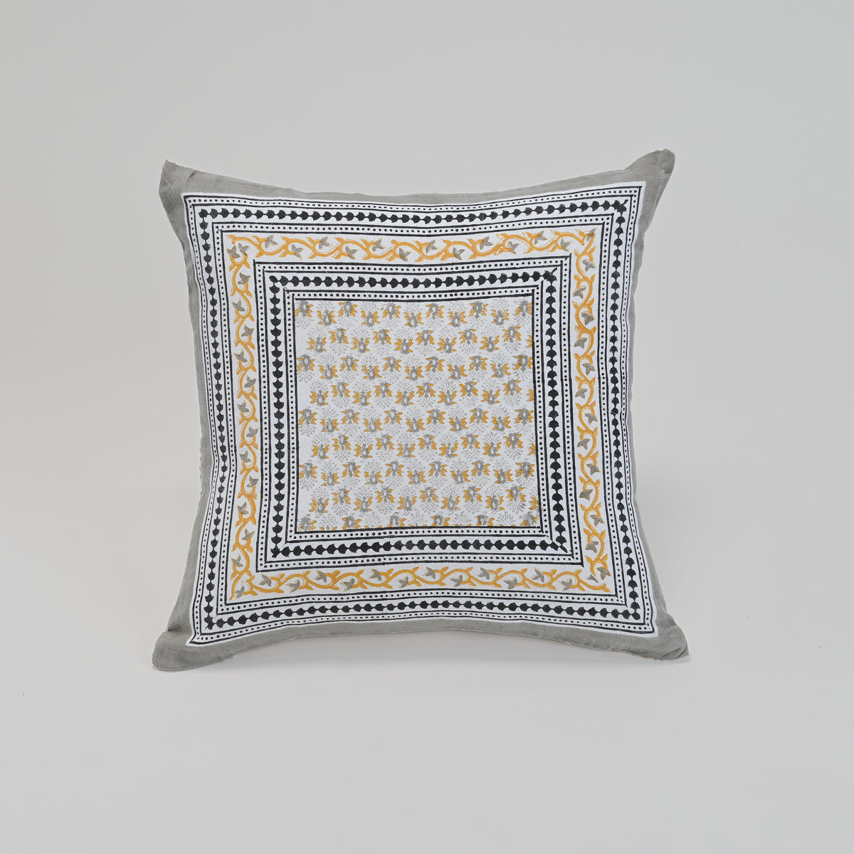 Sienna Border – Block Printed Cushion Covers | Pack of 2