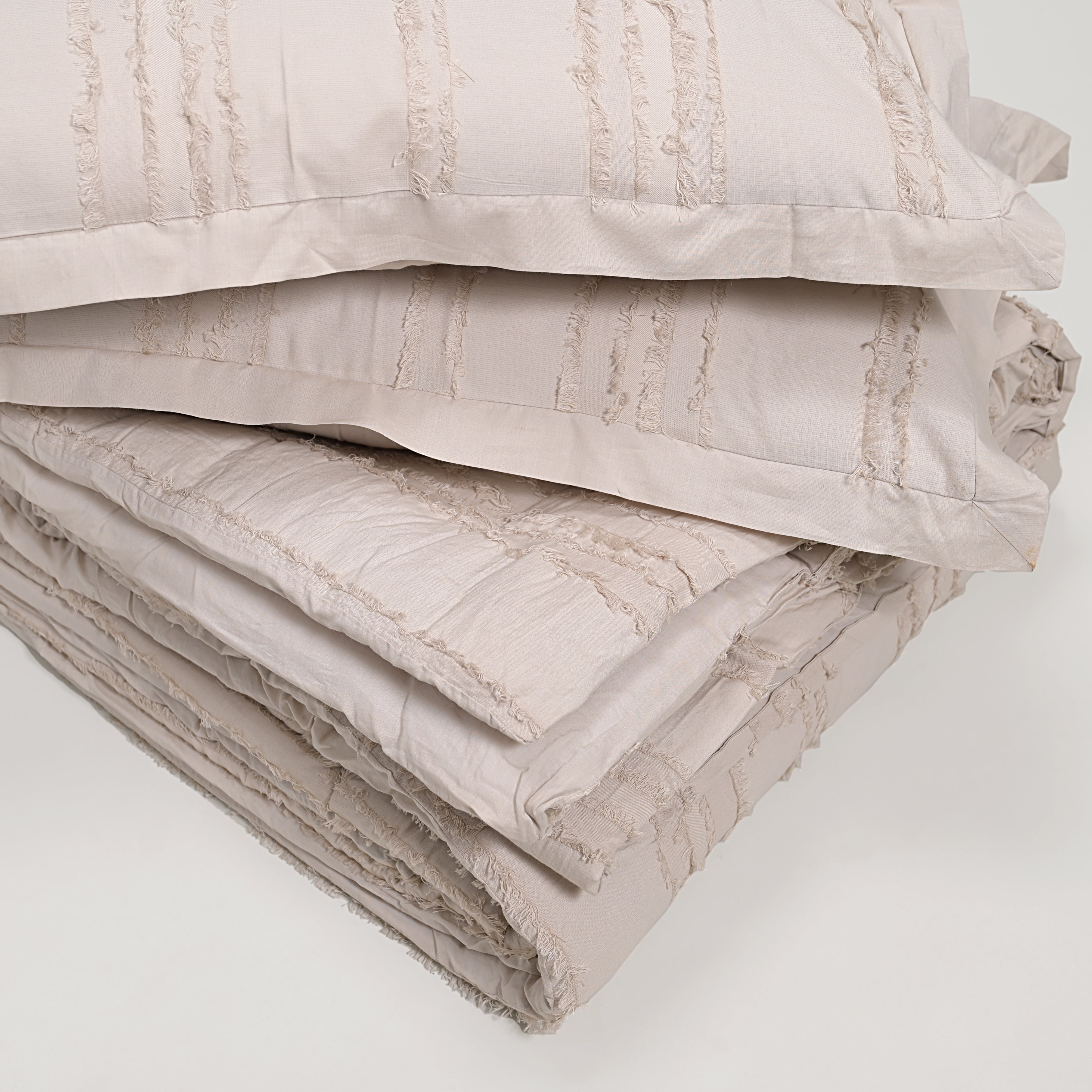 Fringe Comforter Set - 3 Pc