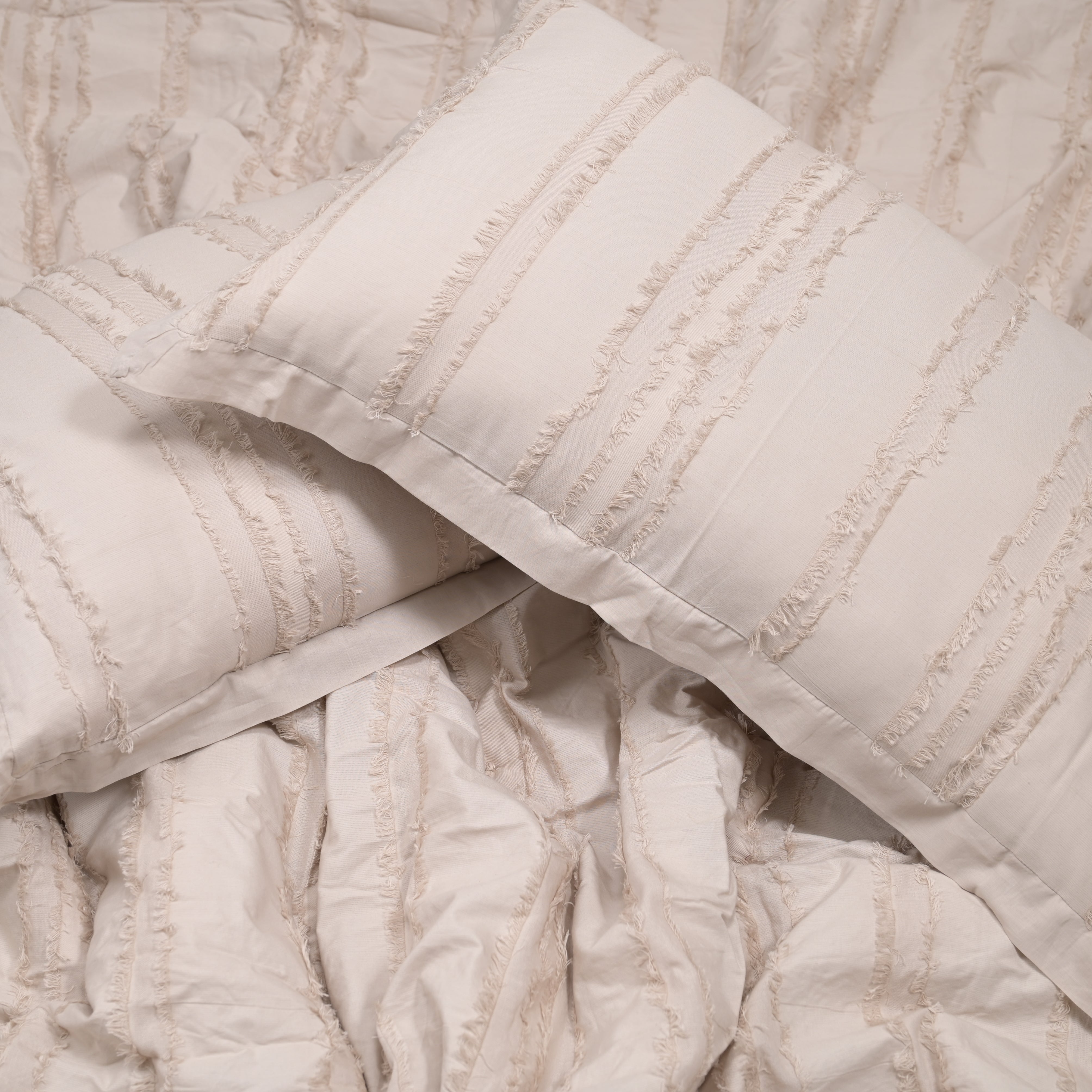 Fringe Comforter Set - 3 Pc