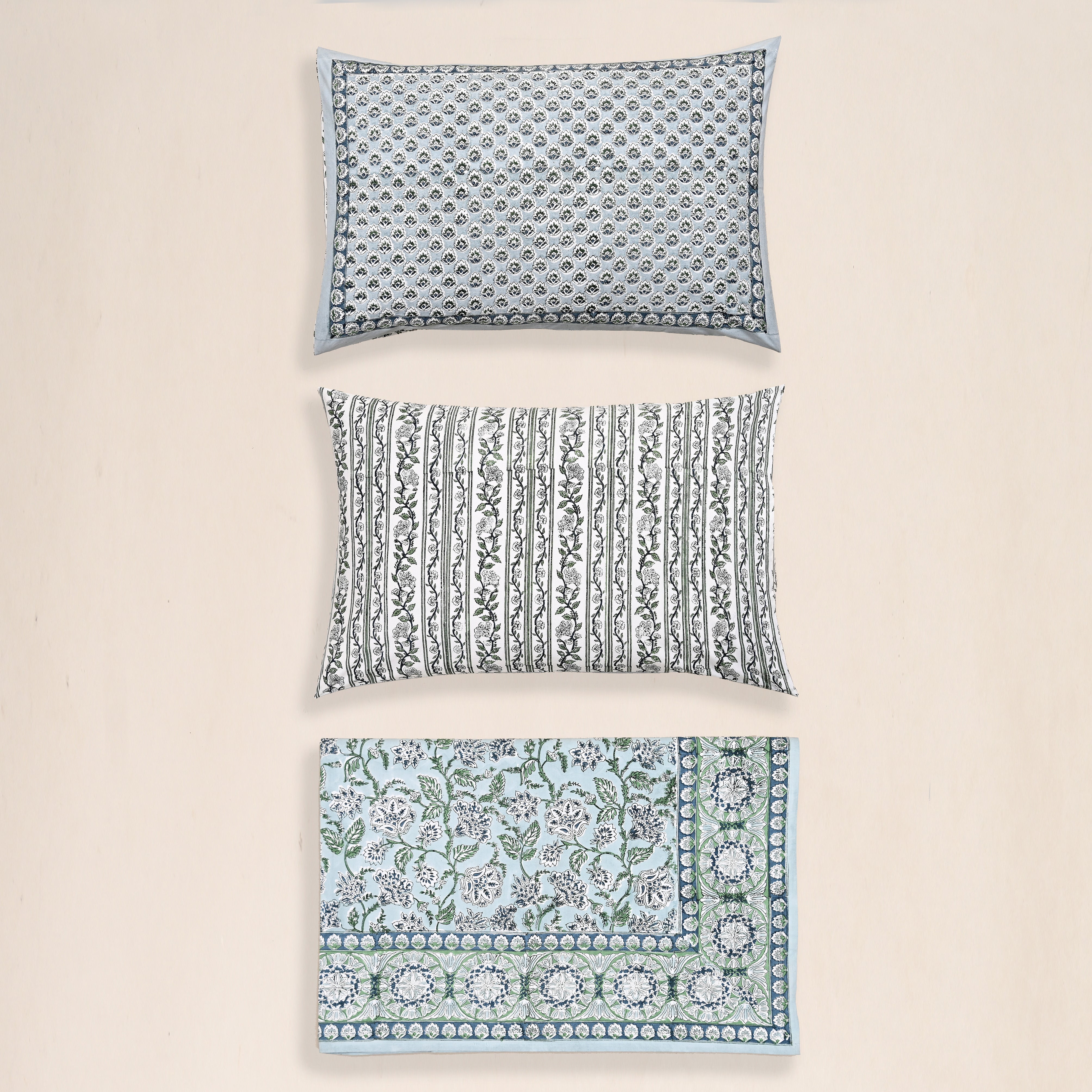 Hanami Jaal Hand Block Printed Bed Sheet