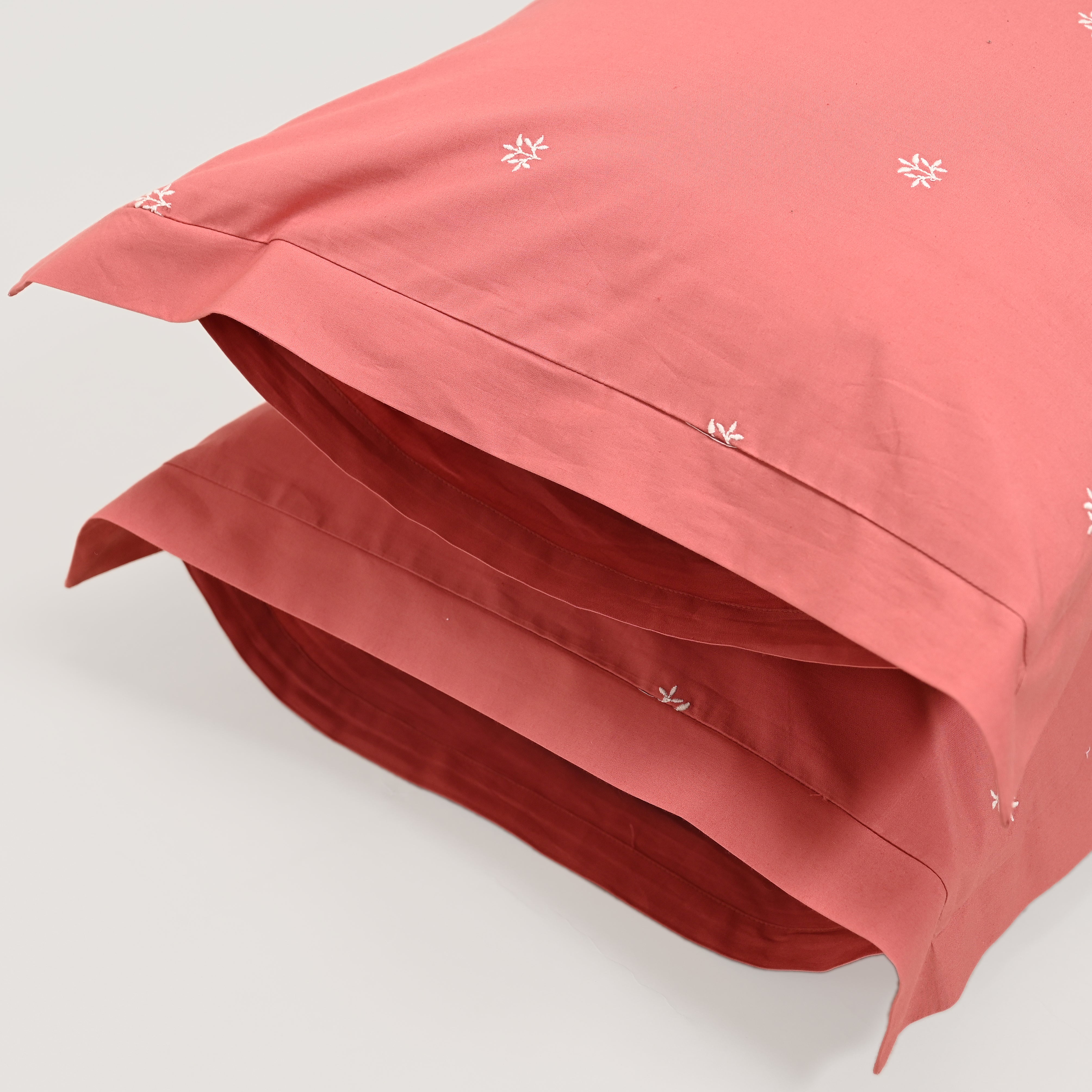 Gemini Bloom Bedsheet - Regal Embroidered 300 TC Luxury Cotton Sheets