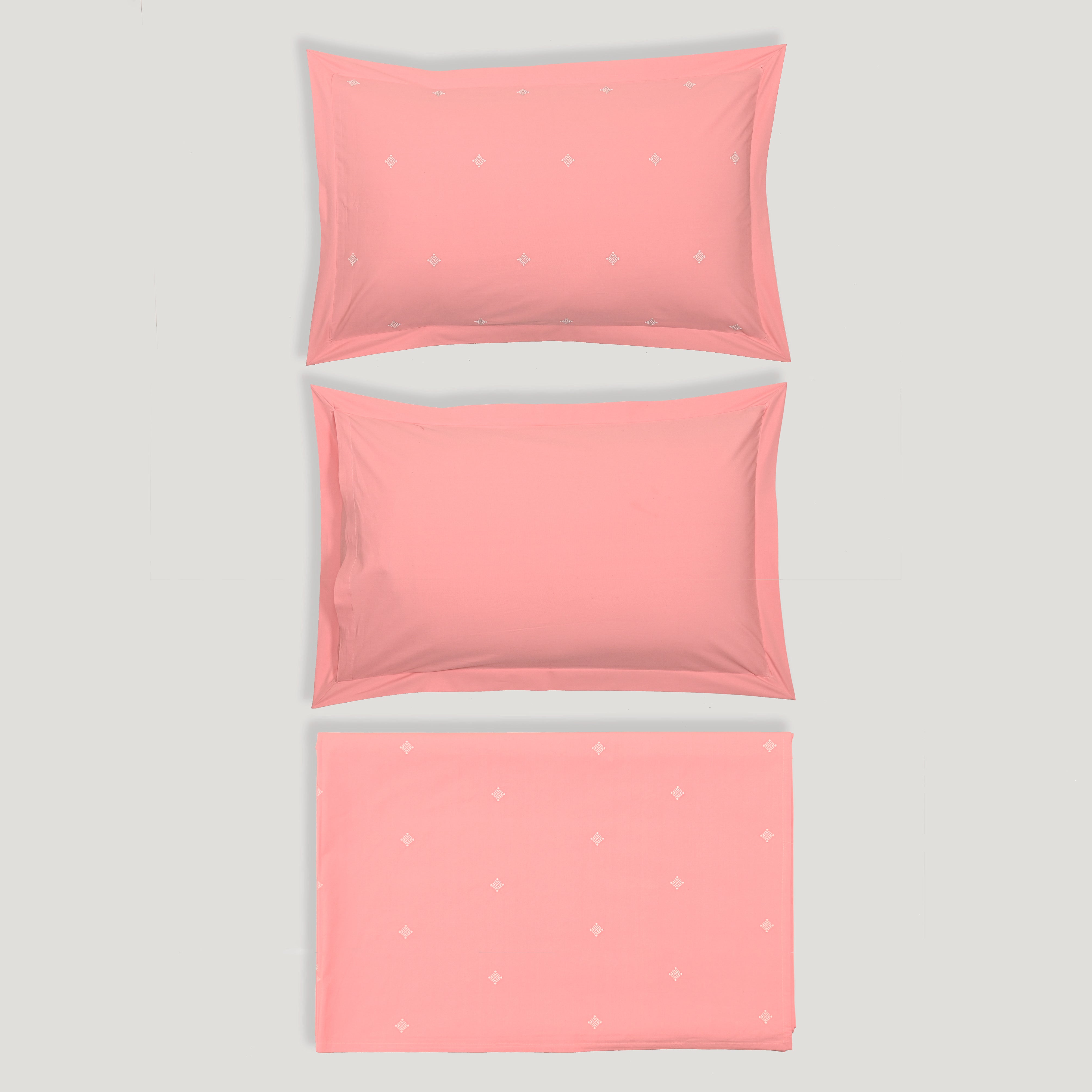 Kaleido Bedsheet - Regal Embroidered 300 TC Luxury Cotton Sheets