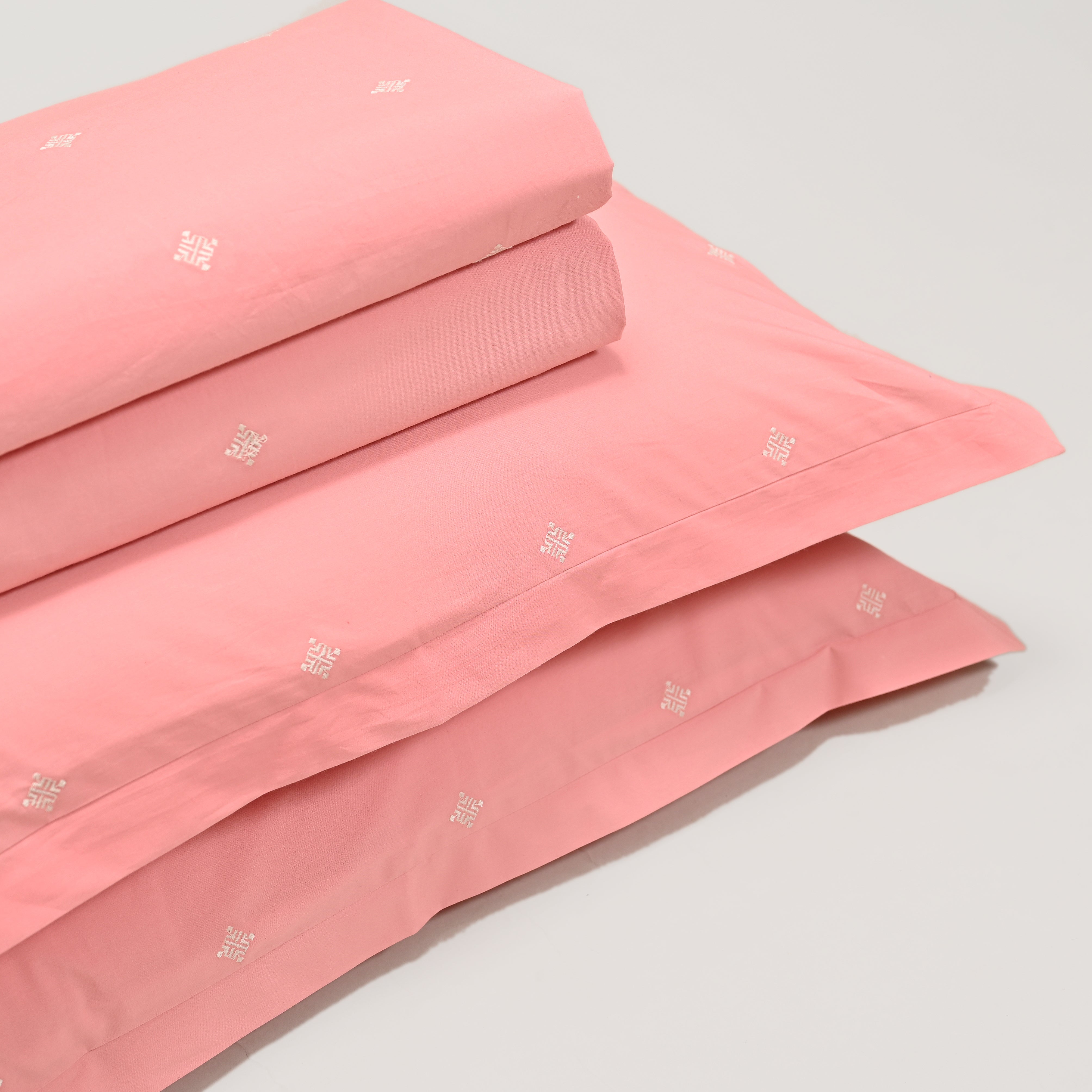 Kaleido Bedsheet - Regal Embroidered 300 TC Luxury Cotton Sheets