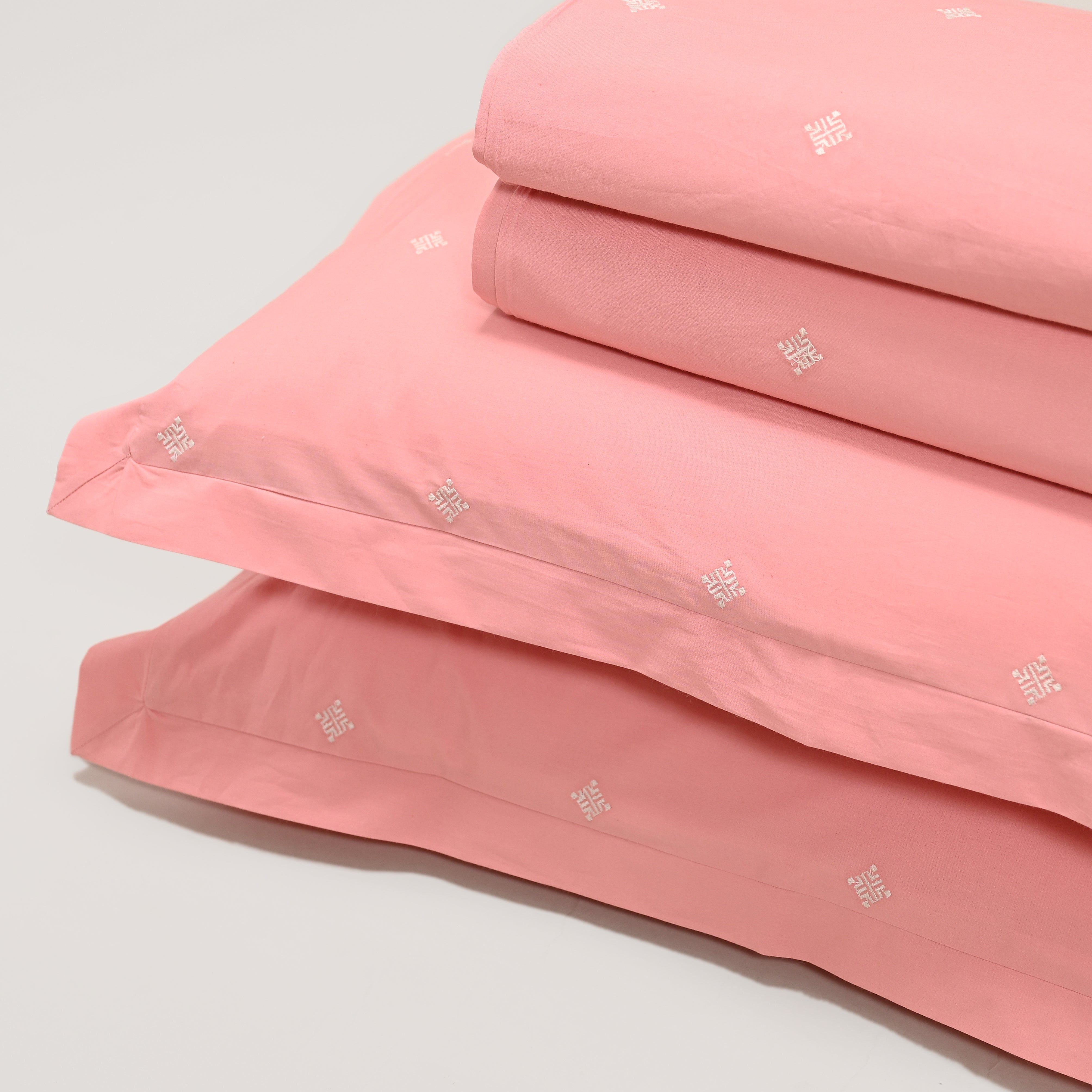 Kaleido Bedsheet - Regal Embroidered 300 TC Luxury Cotton Sheets