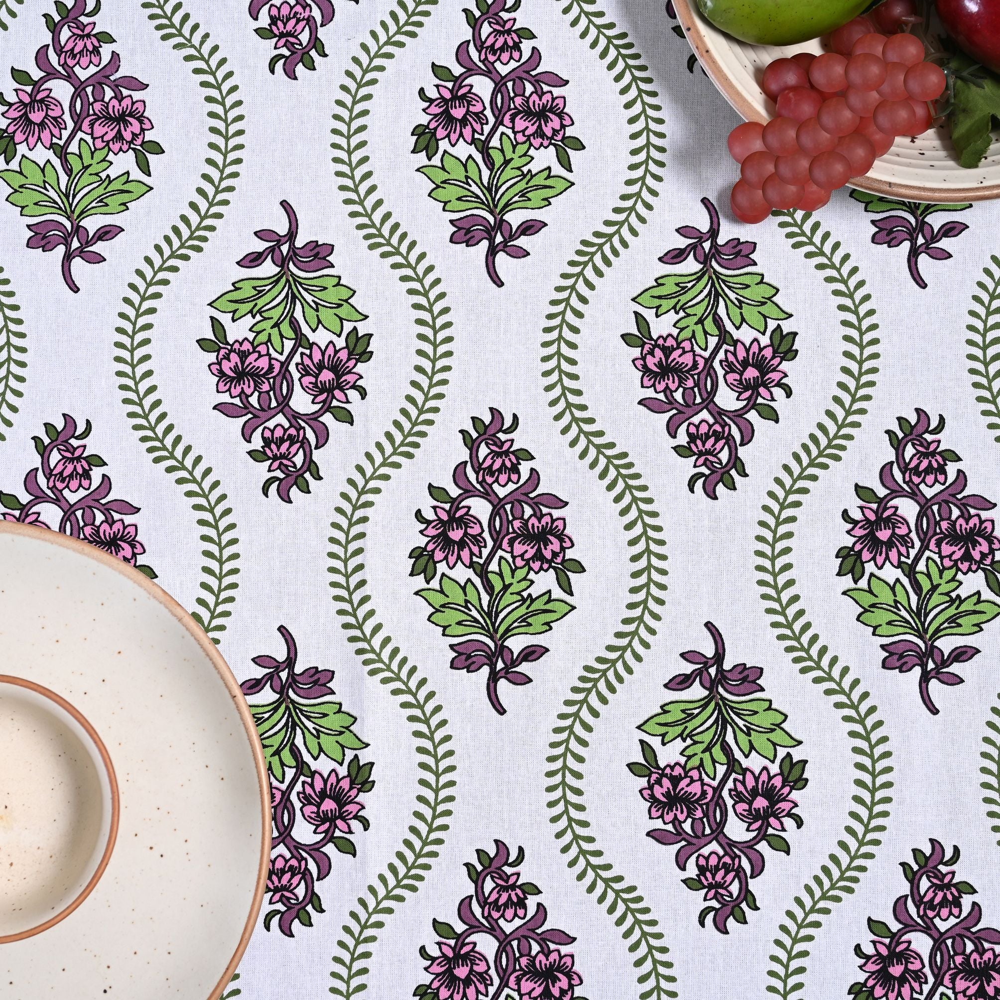 Floral Bale 6 Seater Table Cover