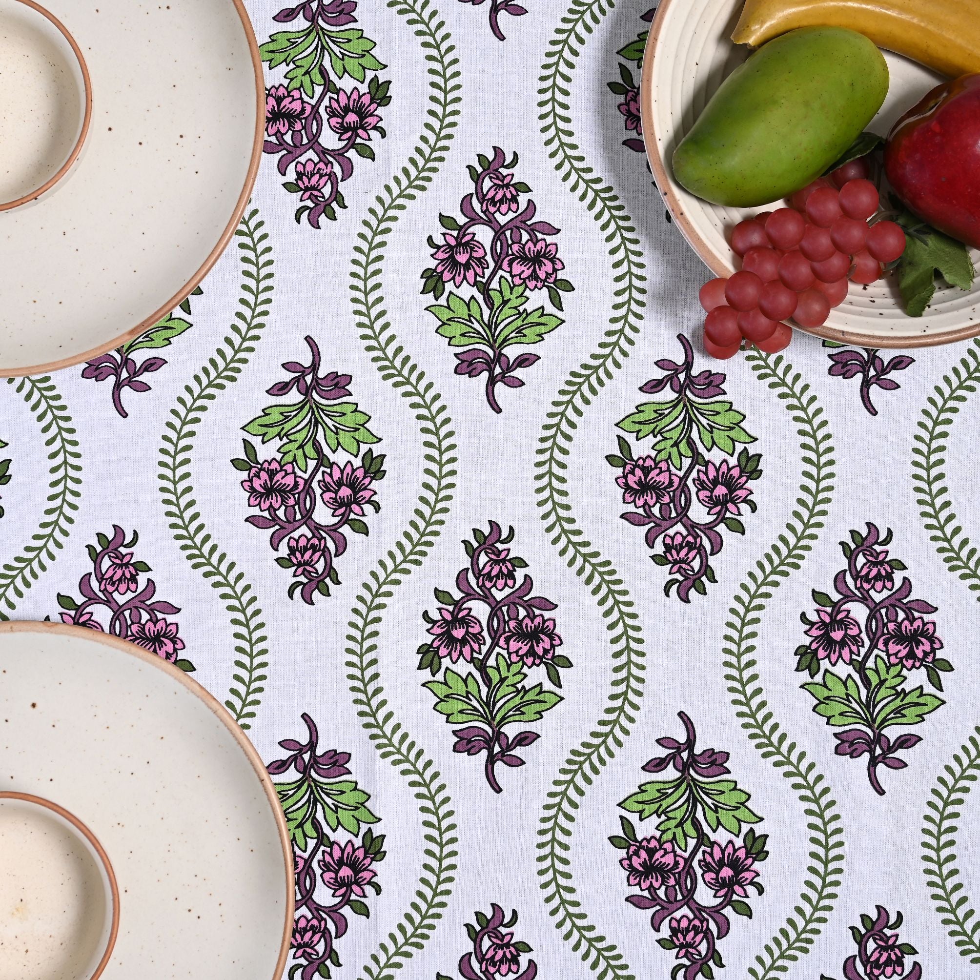 Floral Bale 6 Seater Table Cover