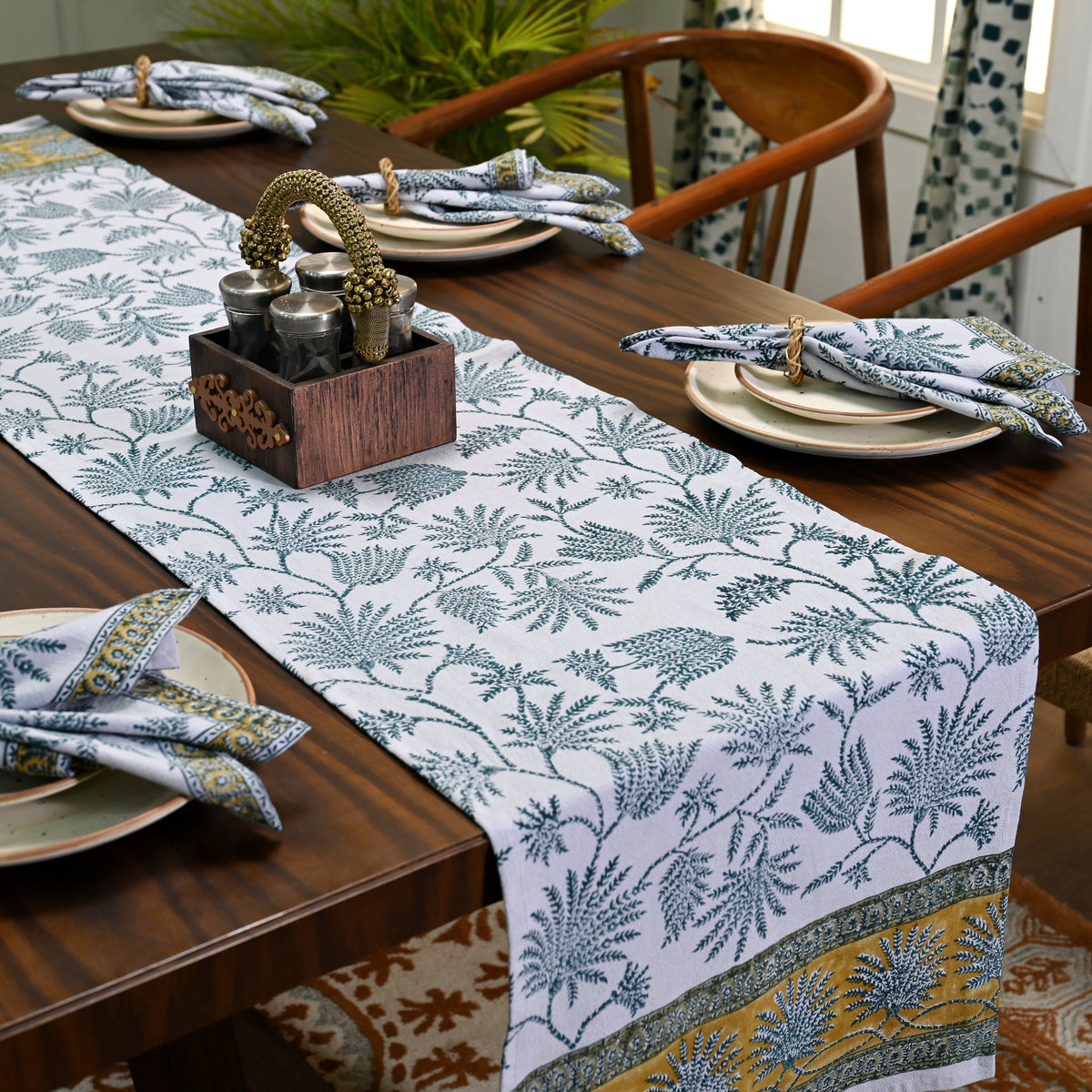 Orchid Oasis Table Runner