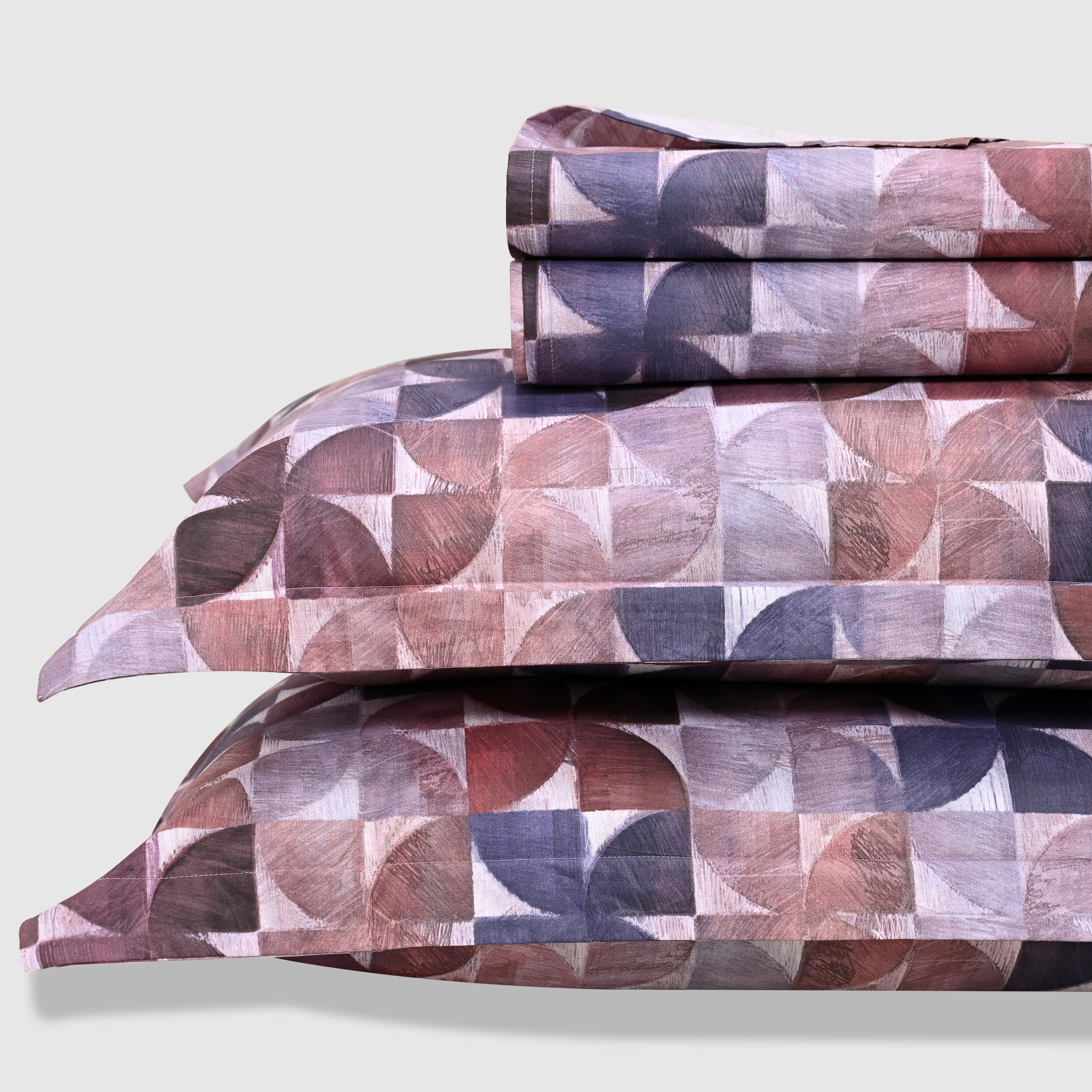 Terra – Lilac | 300 TC Percale King Size Bed Sheet Set (Copy)