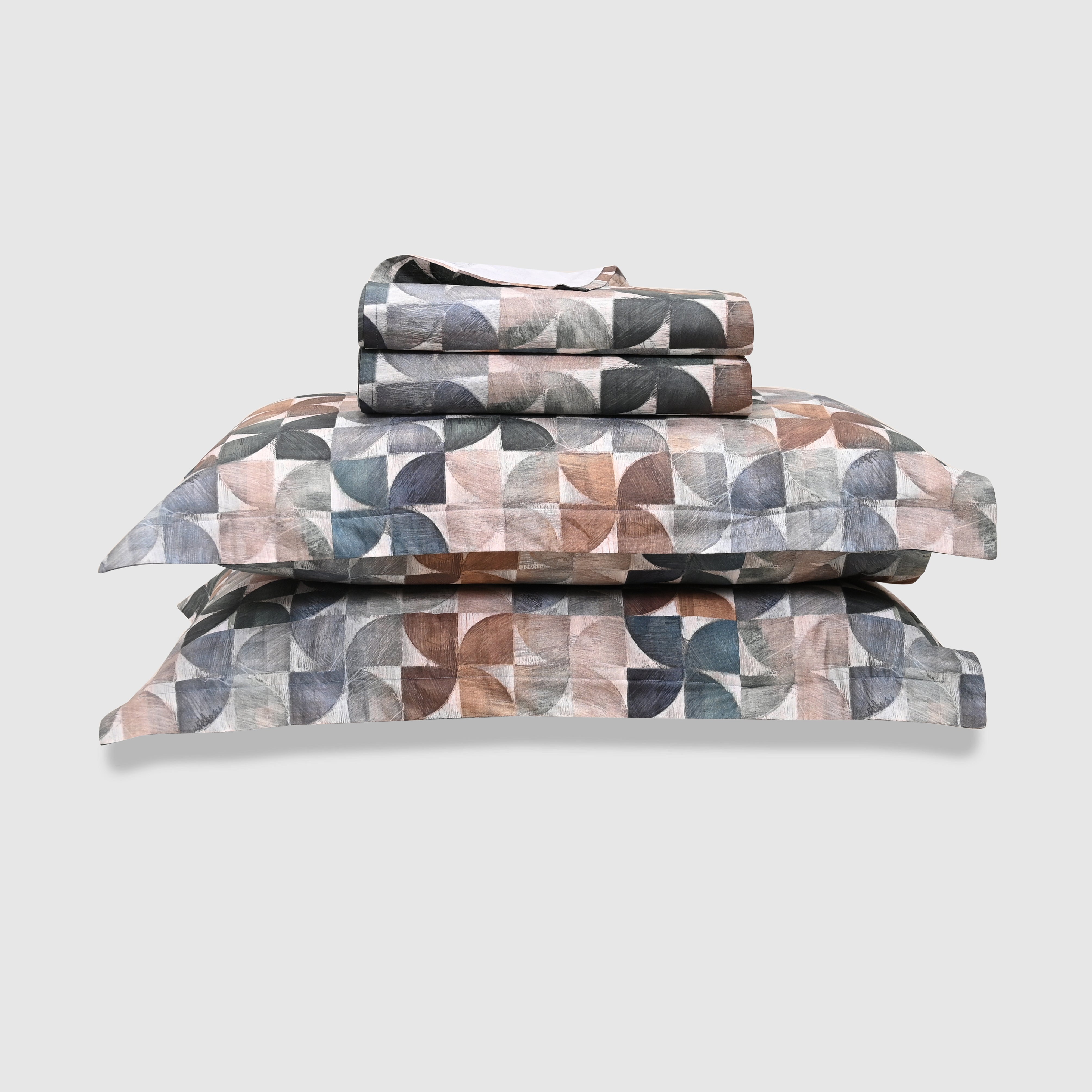 Terra – Clay | 300 TC Percale King Size Bed Sheet Set