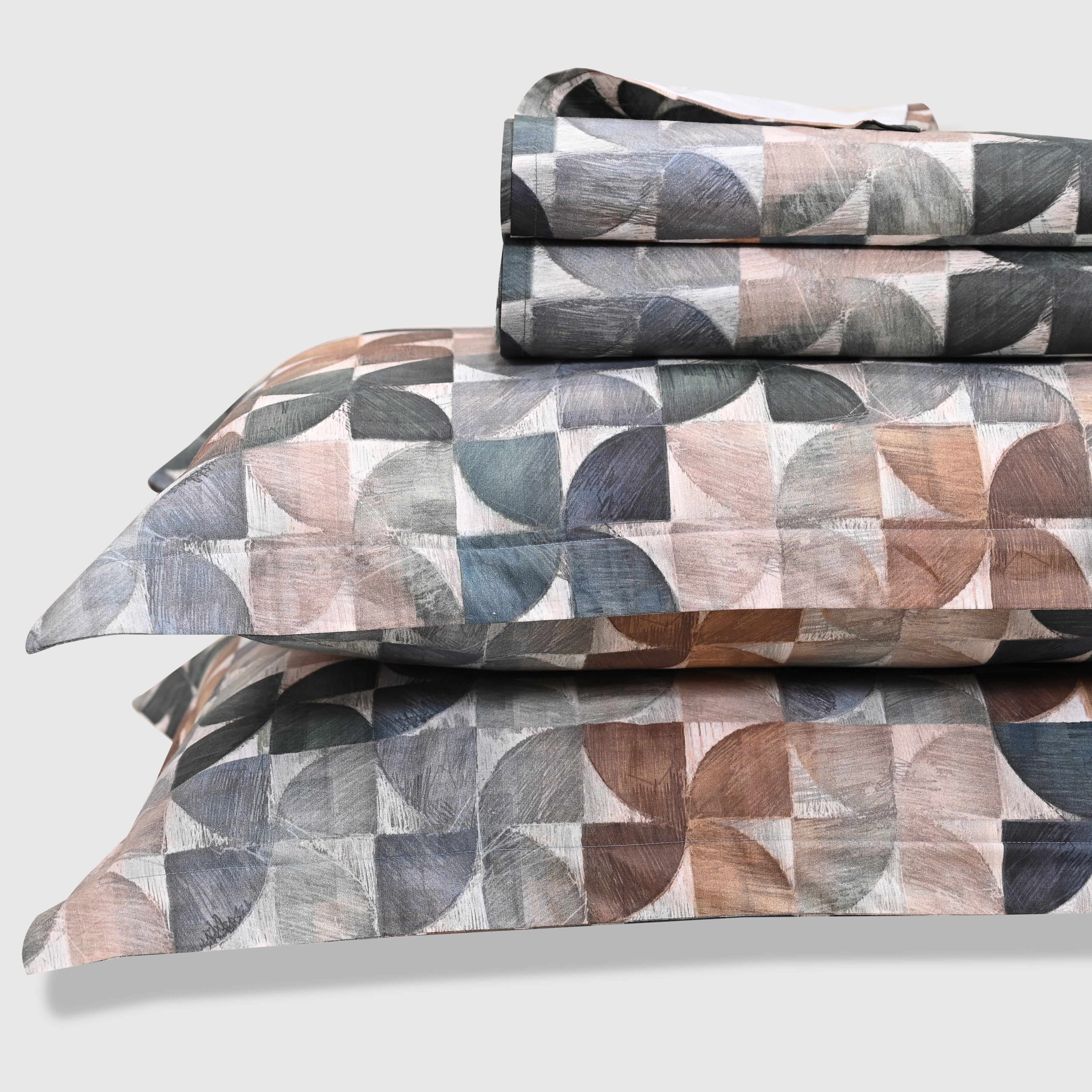 Terra – Clay | 300 TC Percale King Size Bed Sheet Set