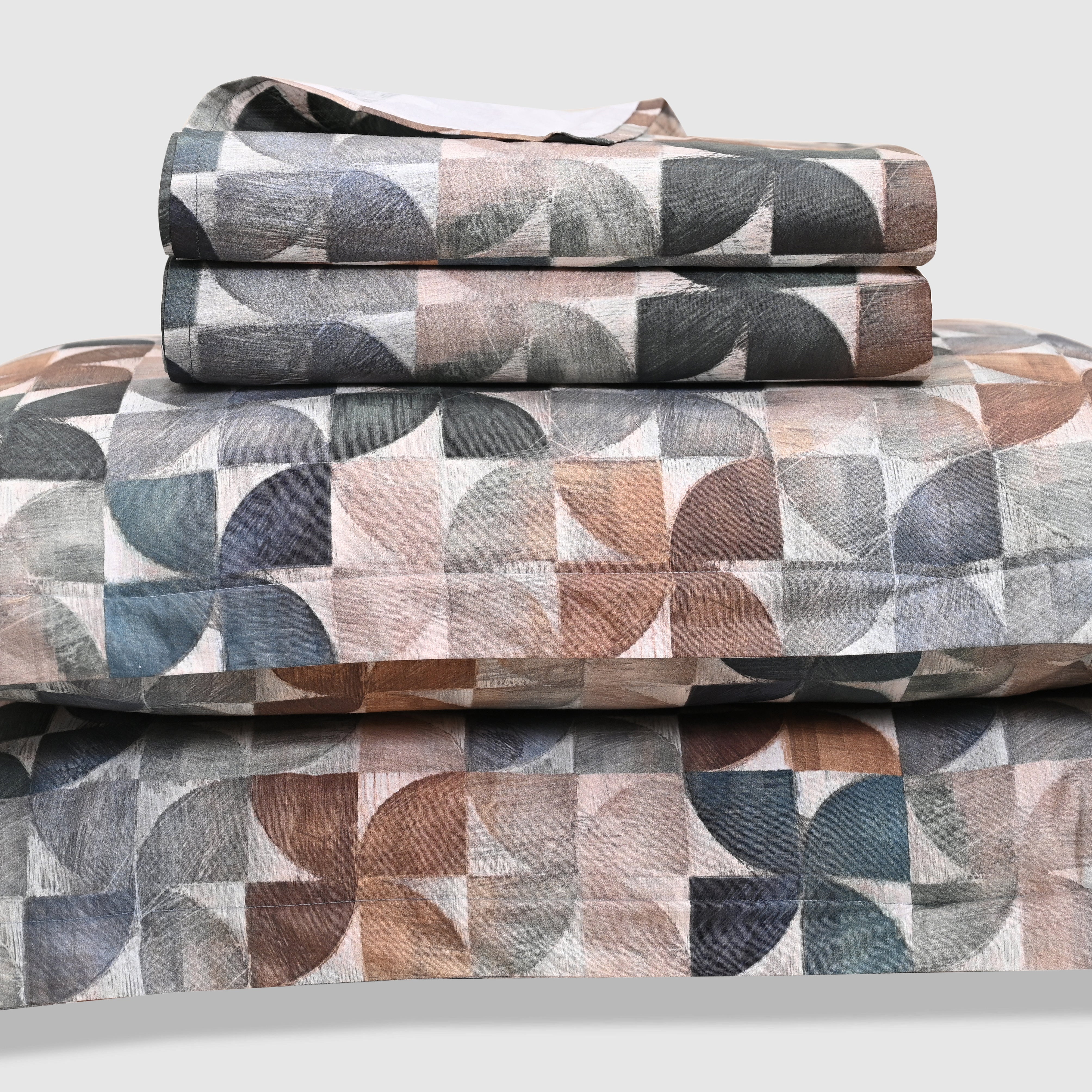 Terra – Clay | 300 TC Percale King Size Bed Sheet Set