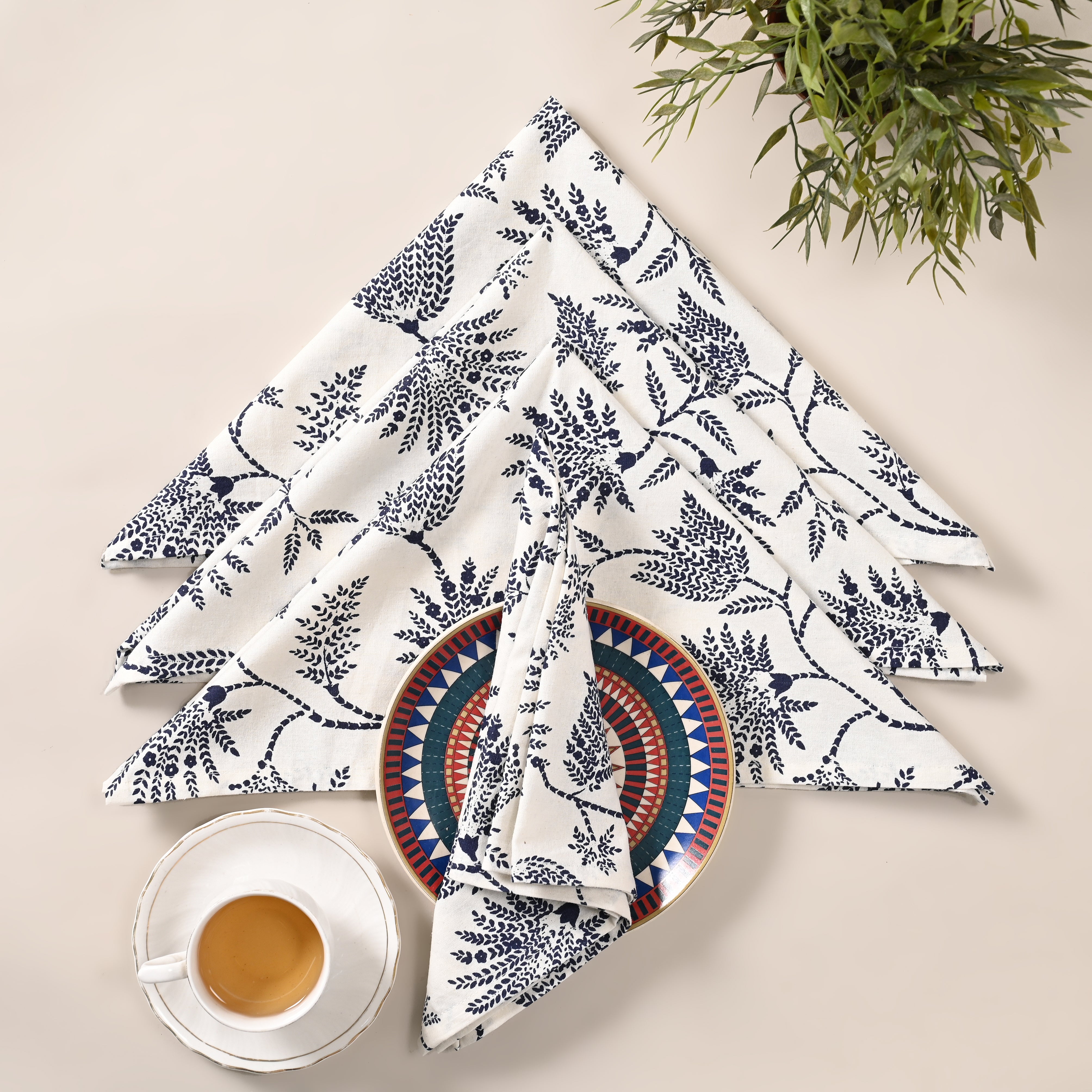 Orchid Oasis Floral Napkin