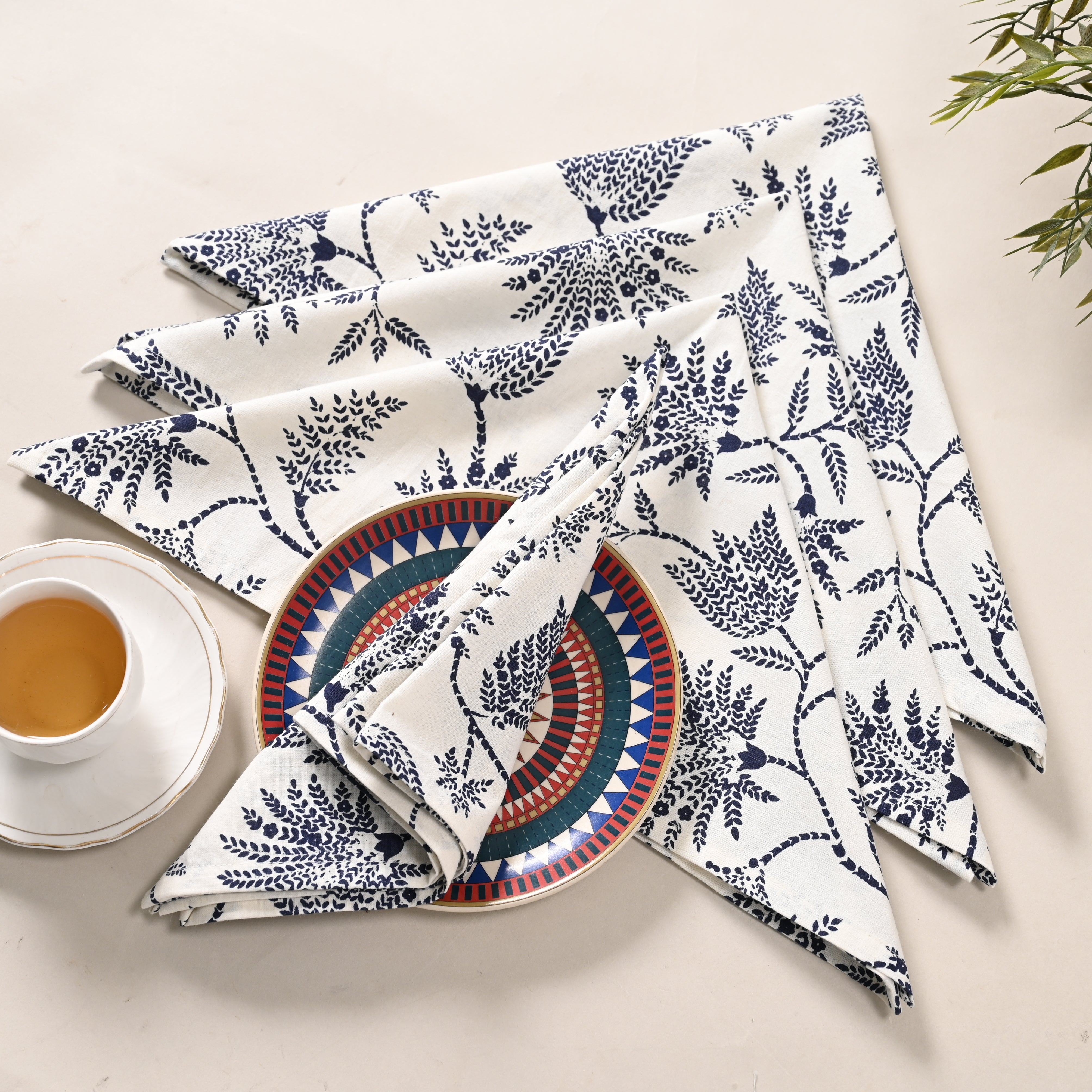 Orchid Oasis Floral Napkin