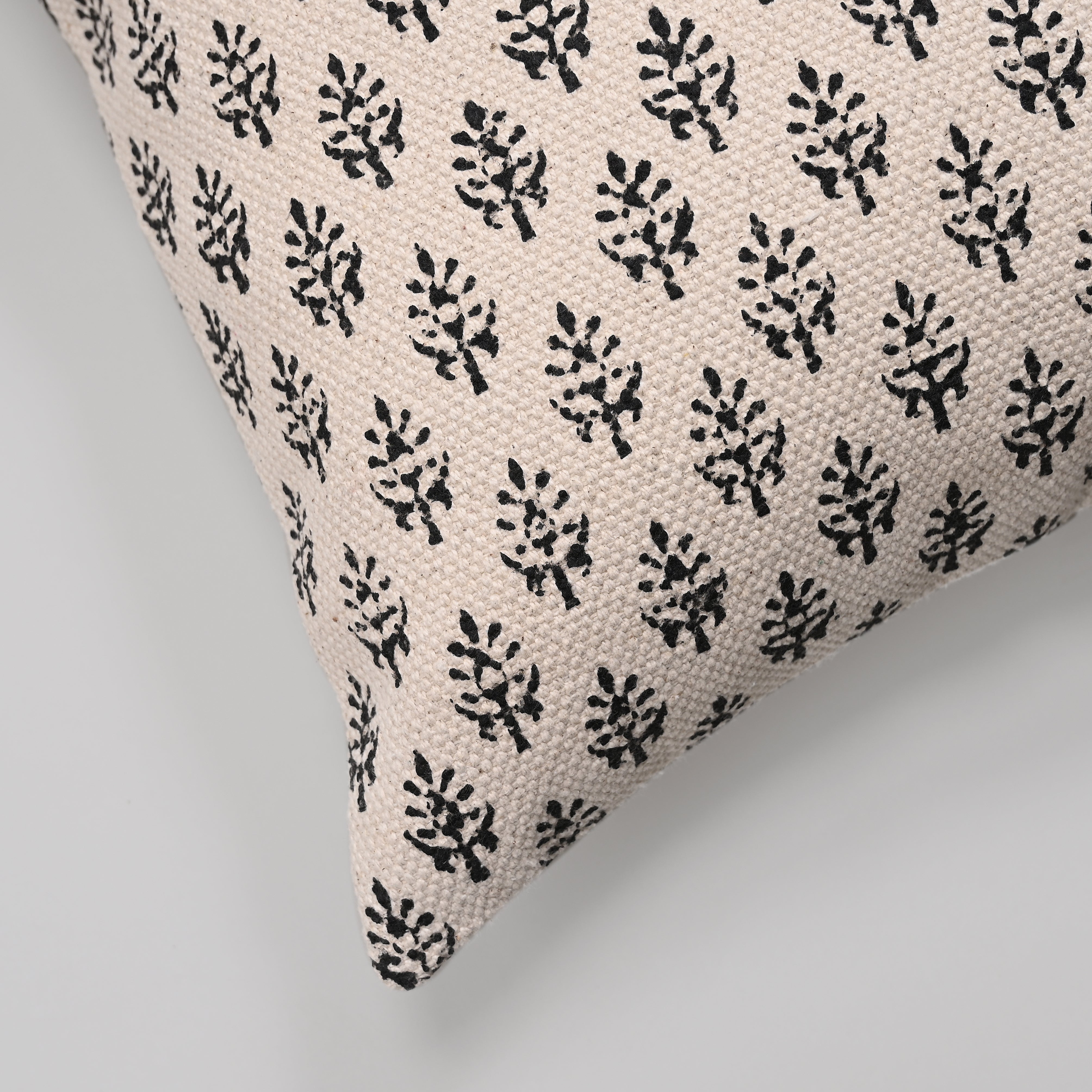 Buta Block Printed Cushion Cover