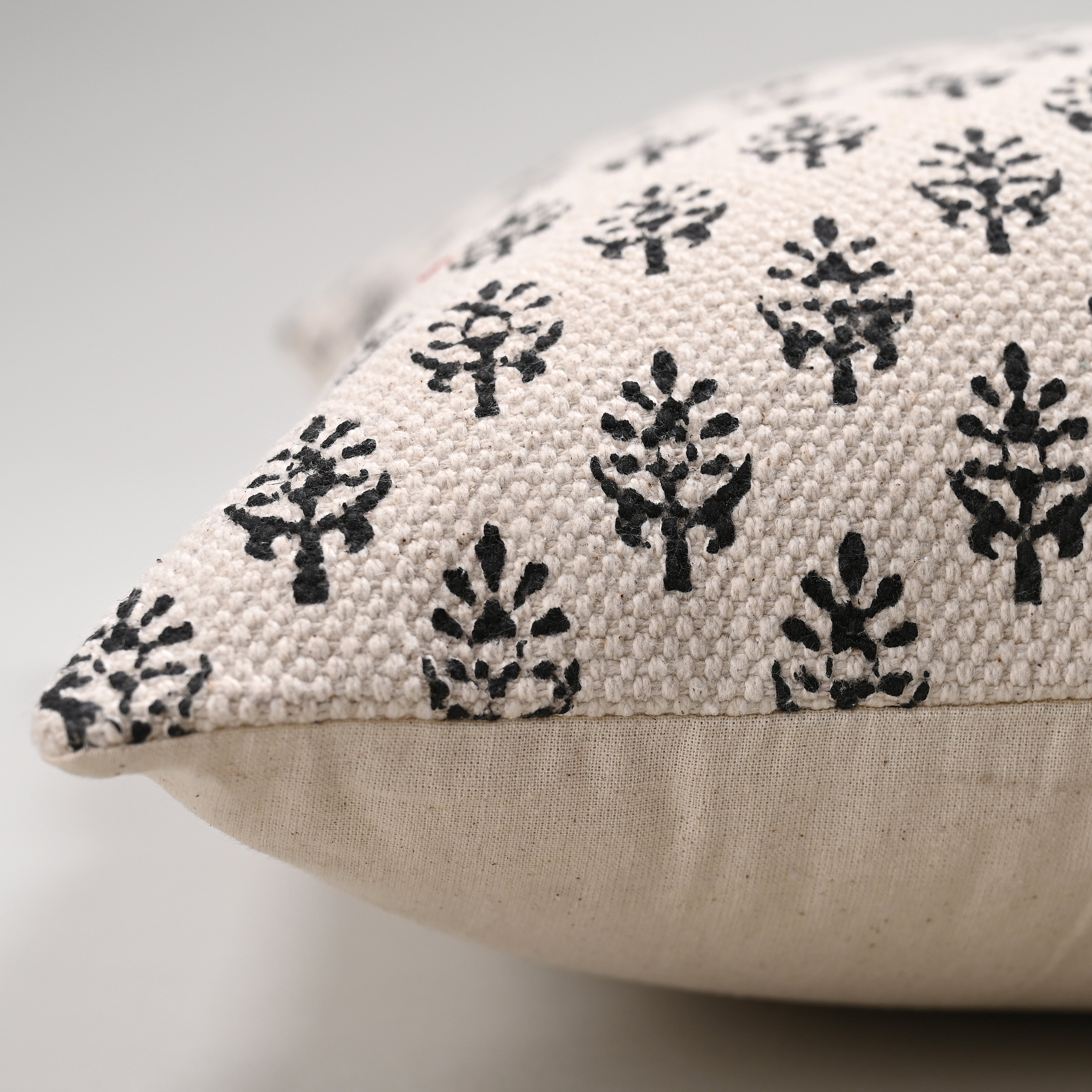 Buta Block Printed Cushion Cover