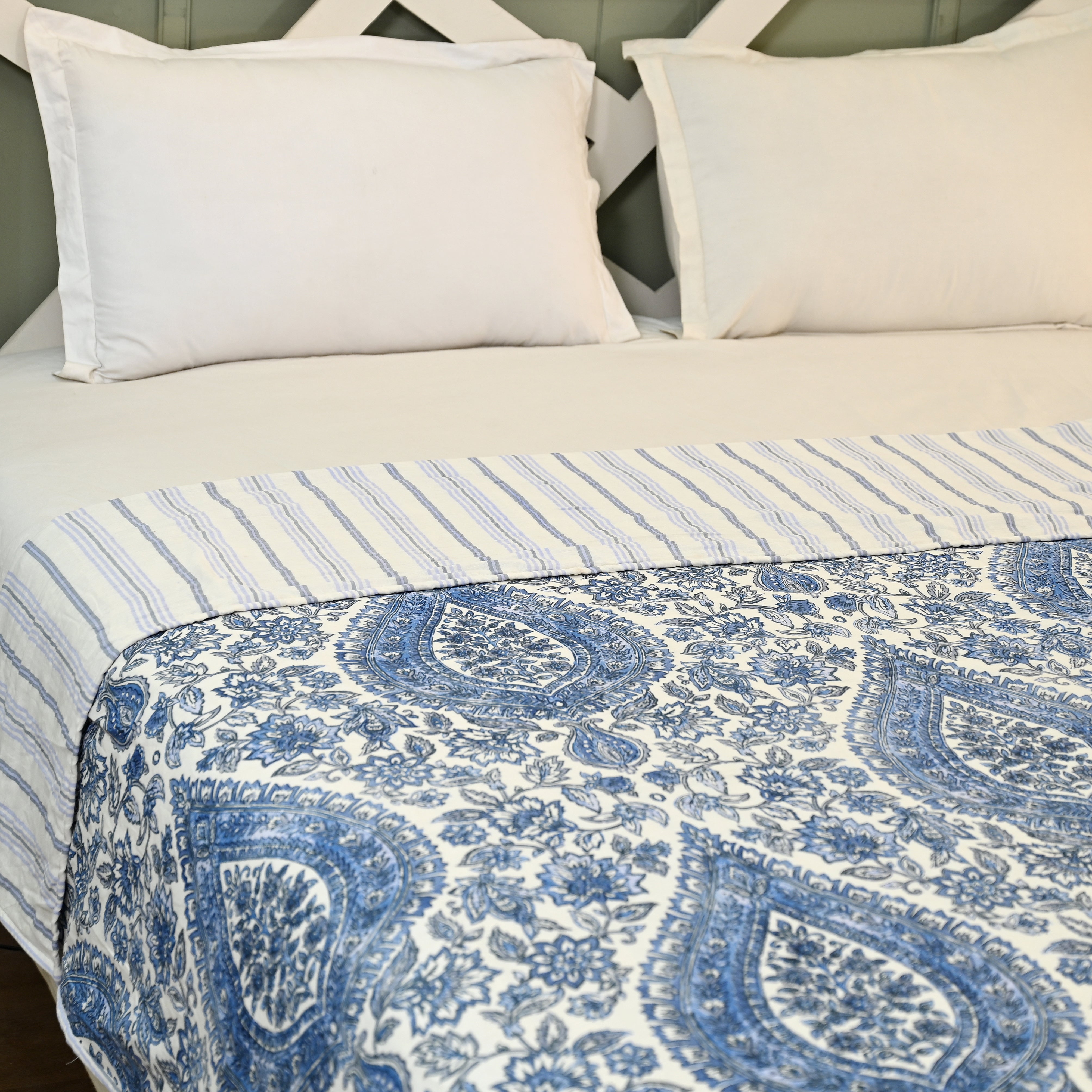 Damask Lightweight Cotton Dohar – Summer AC Blanket