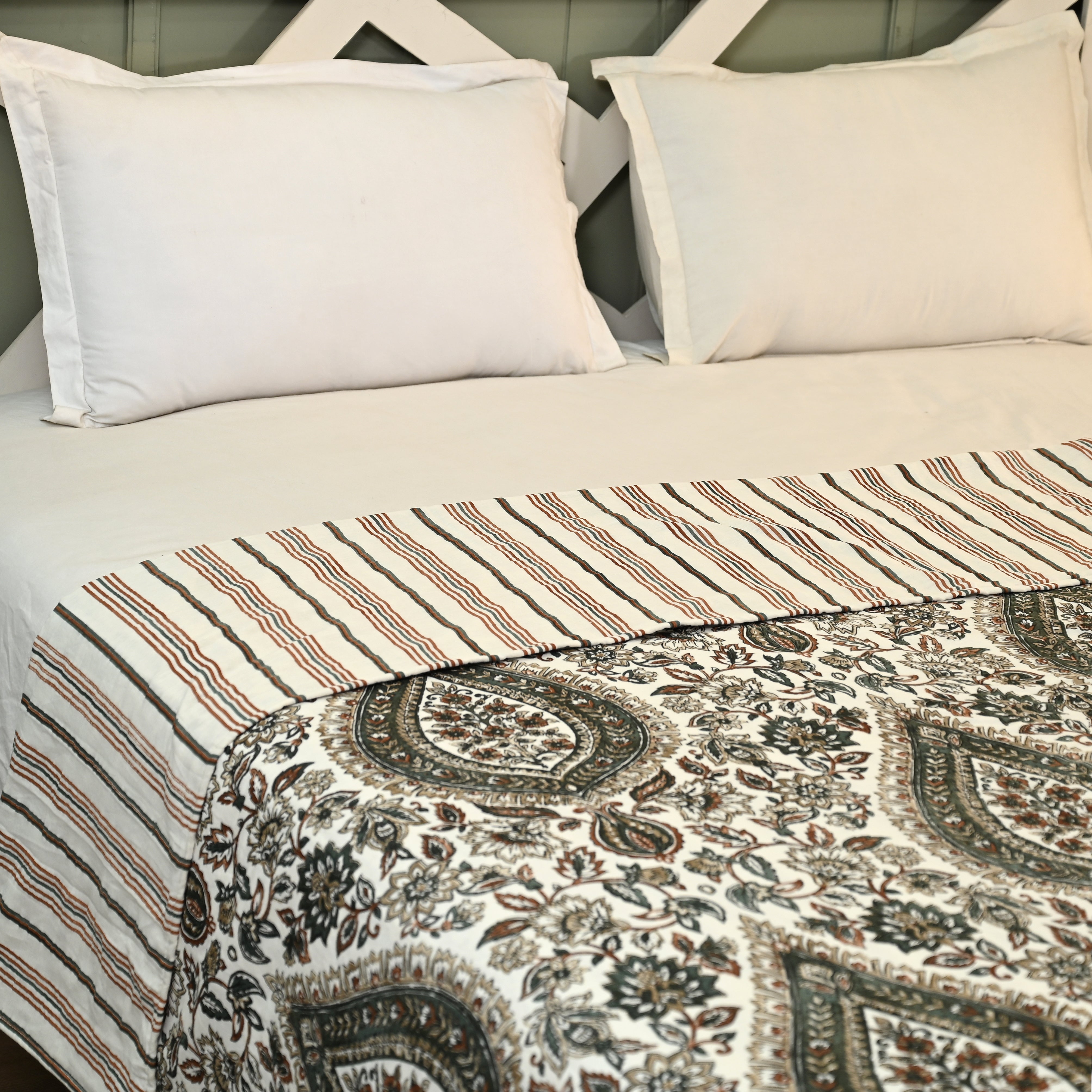 Damask Lightweight Cotton Dohar – Summer AC Blanket