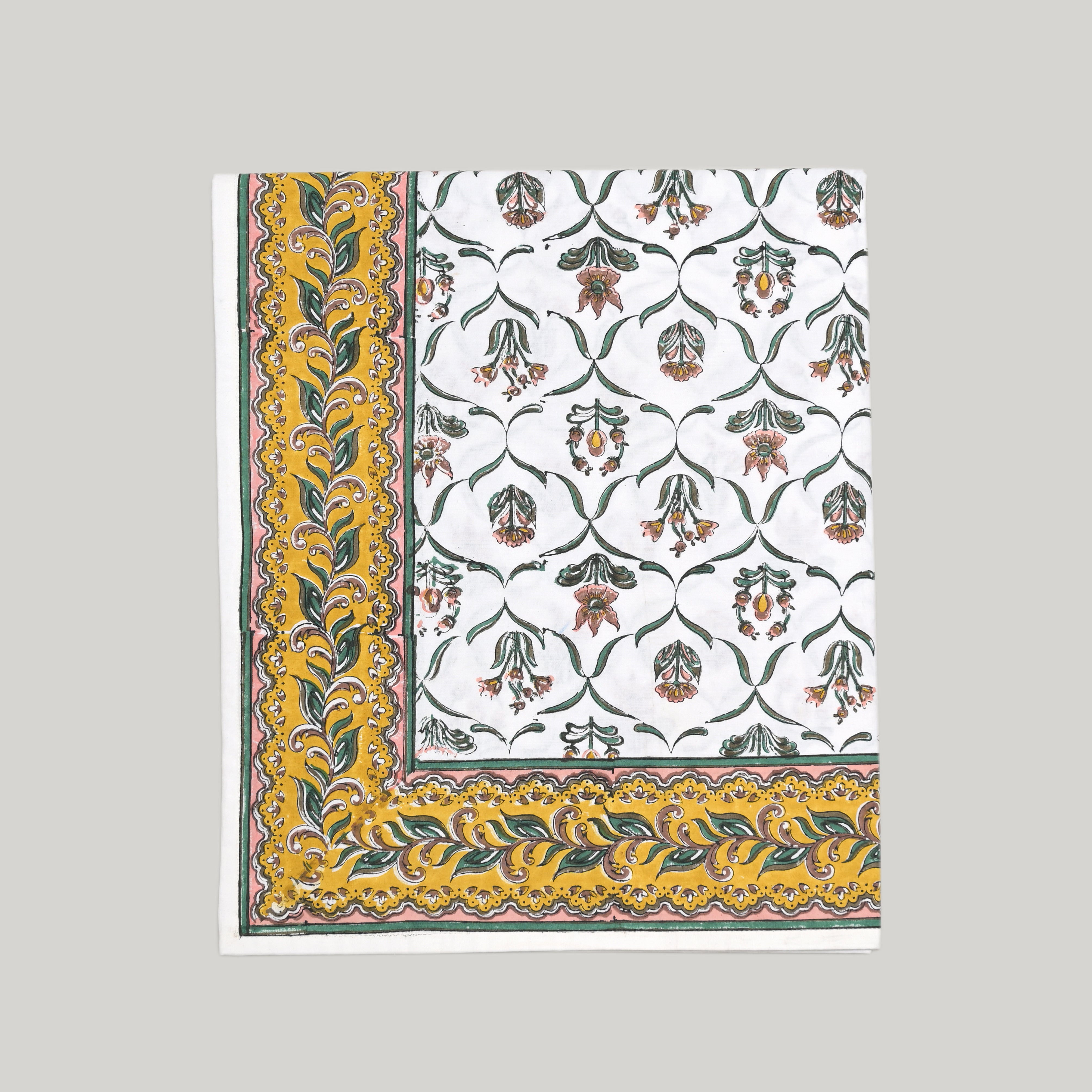 Gulal Block Printed Table Cover