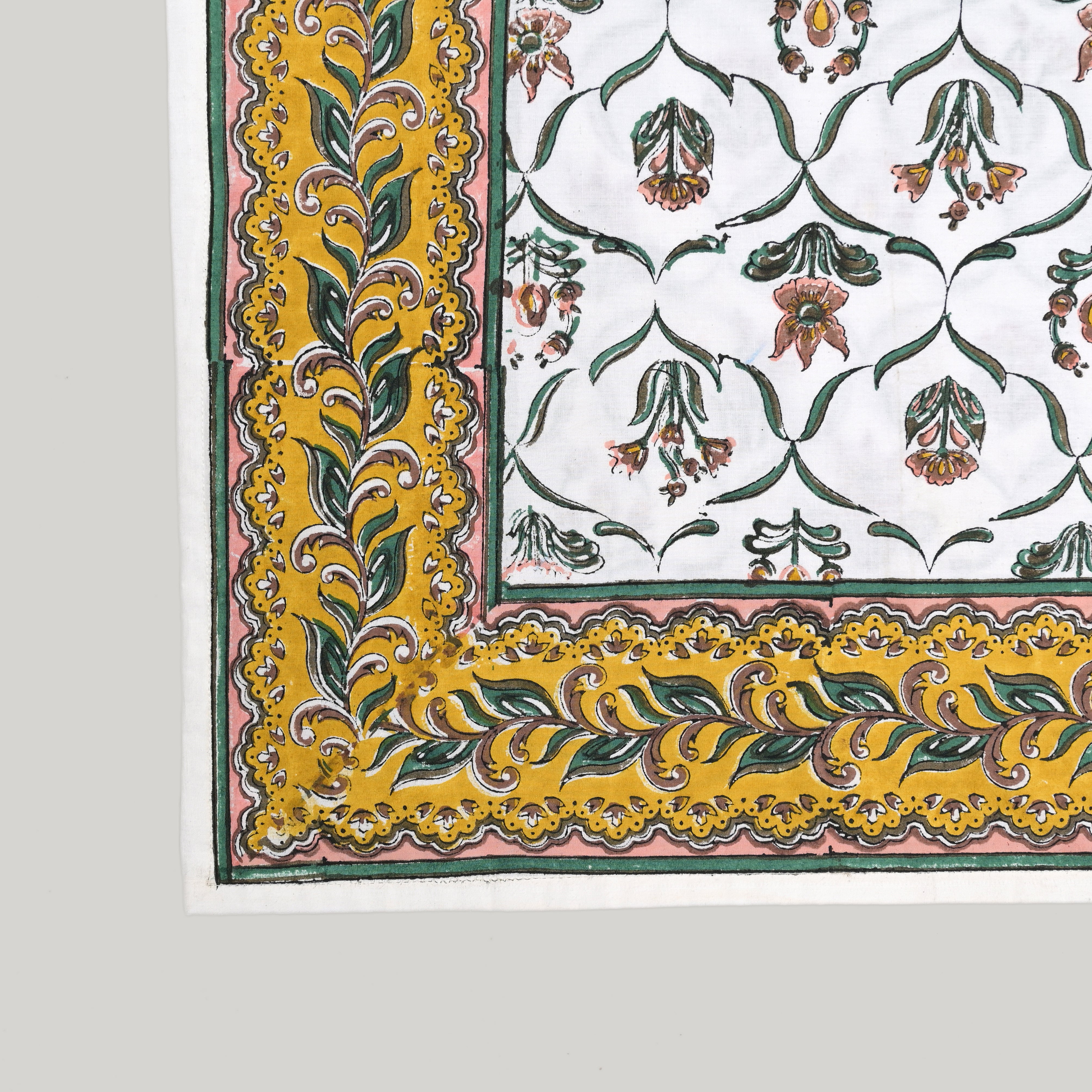 Gulal Block Printed Table Cover