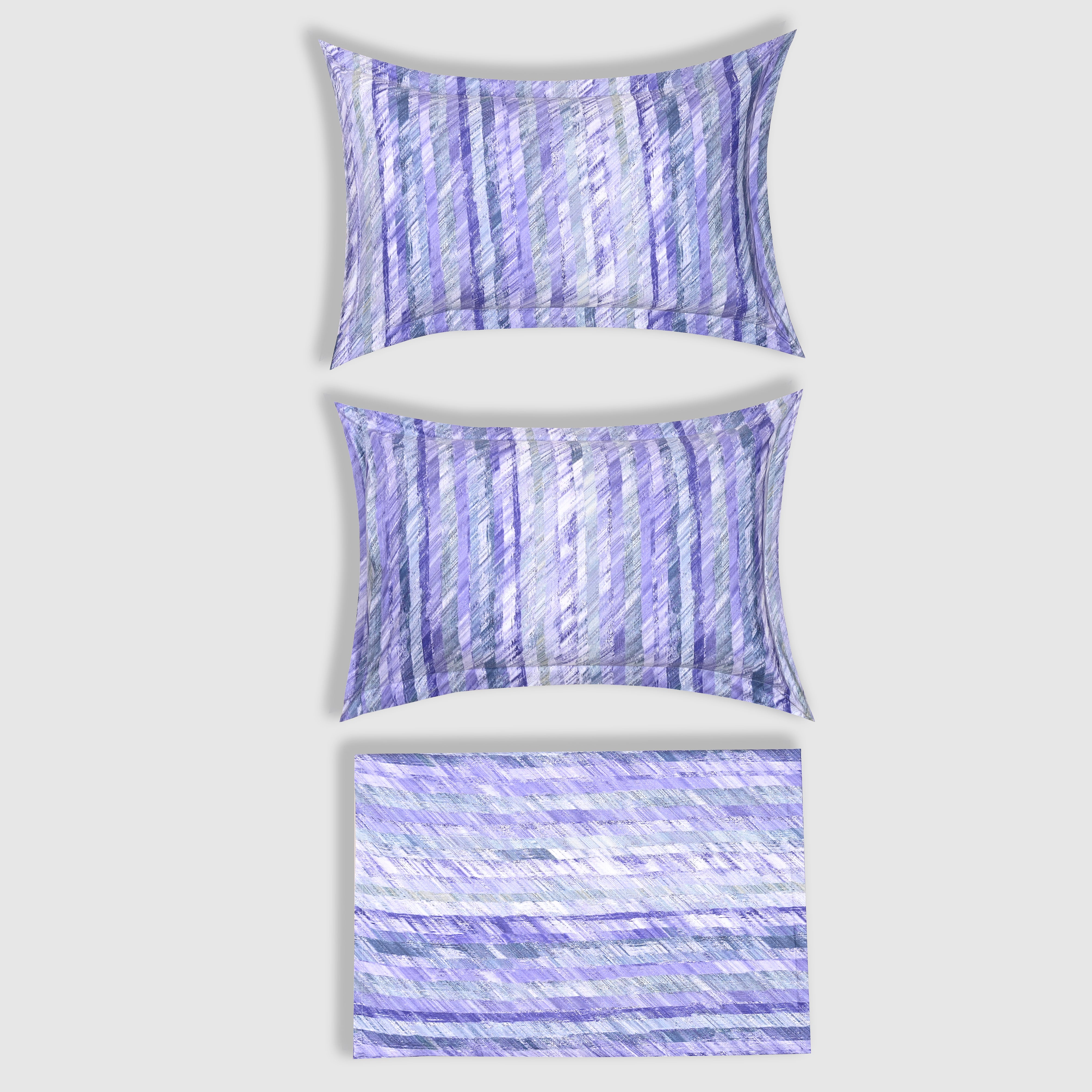 Kaleida - Violet | 300 TC Percale King Size Bed Sheet Set