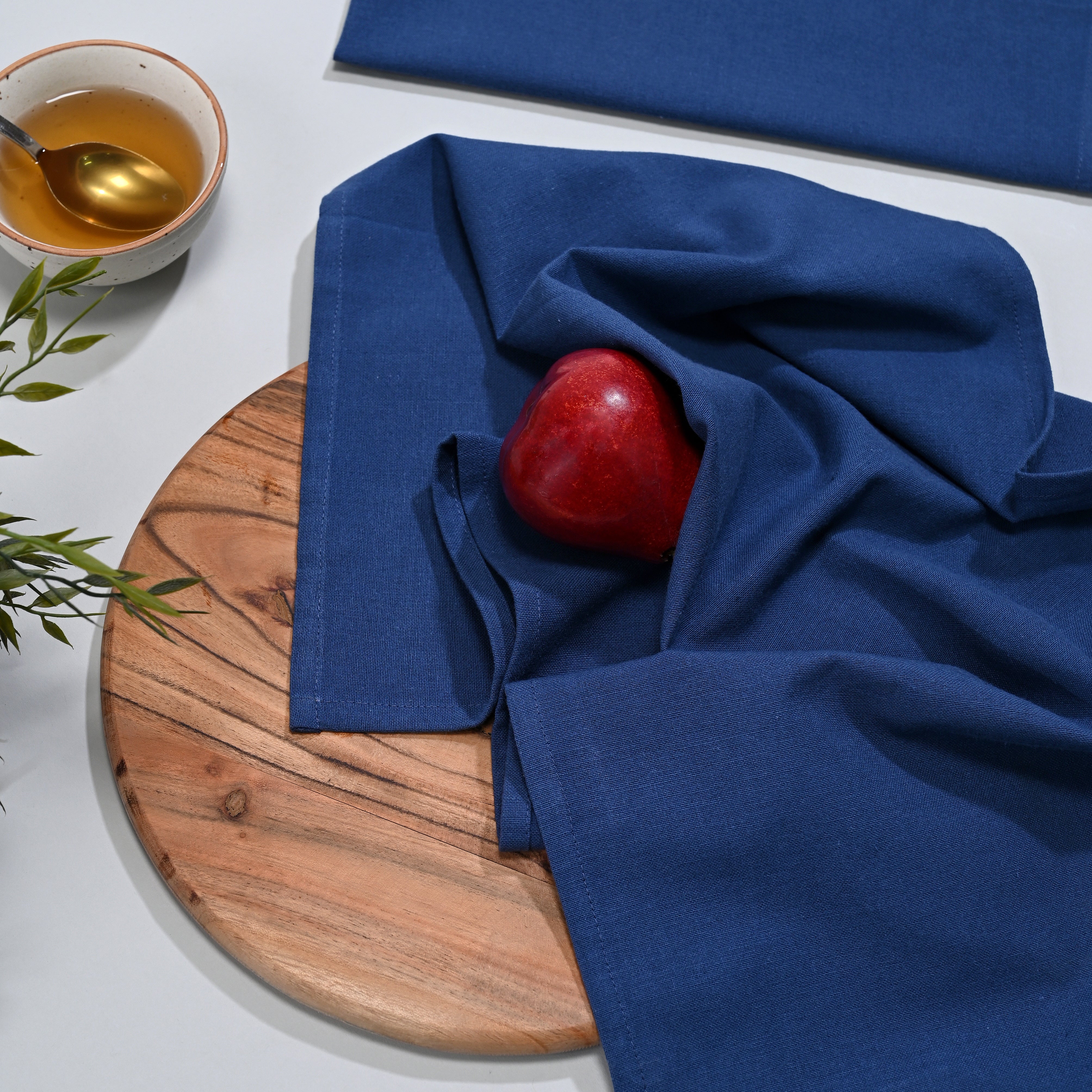 Natural Blue Kitchen Towel 2 Pc Set