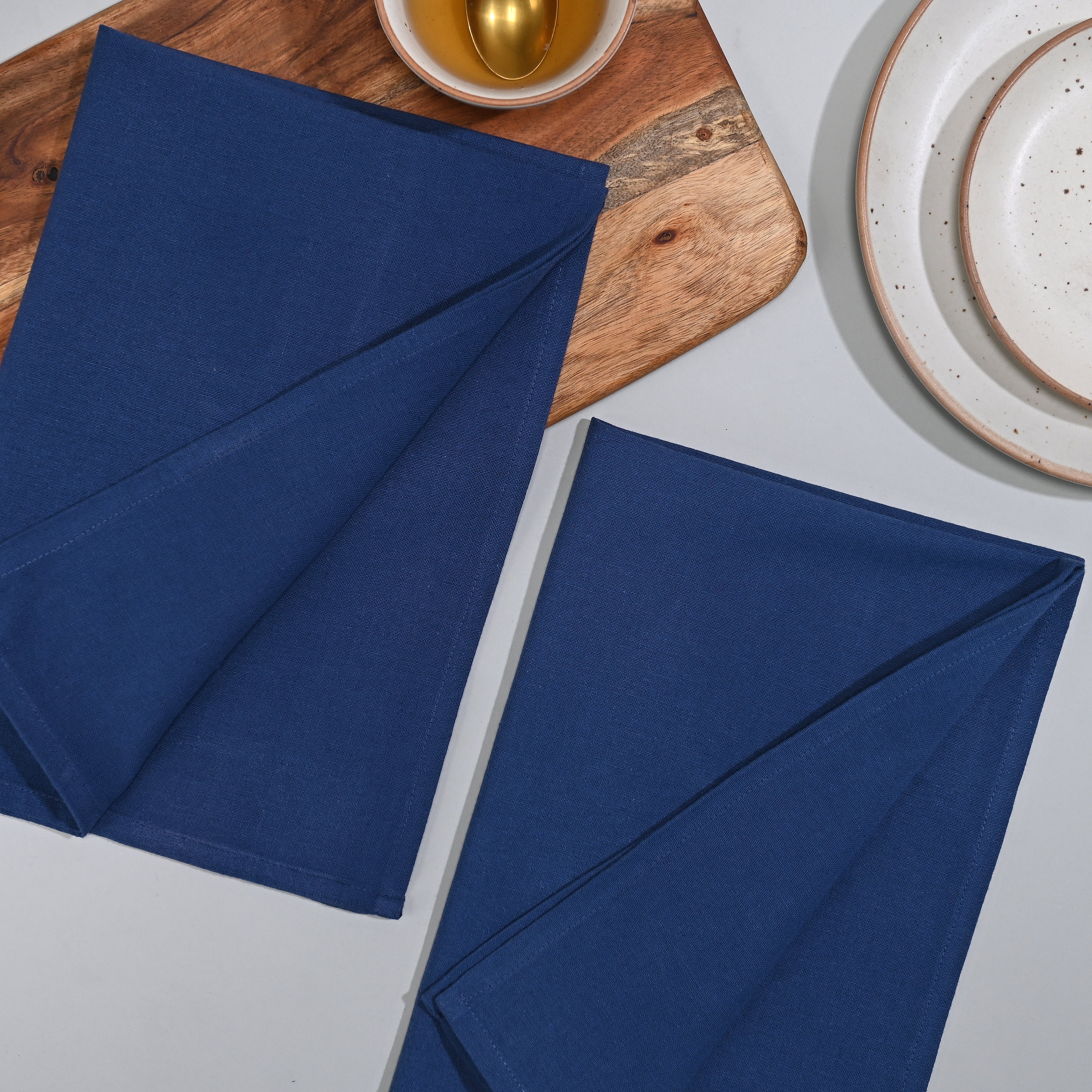 Natural Blue Kitchen Towel 2 Pc Set