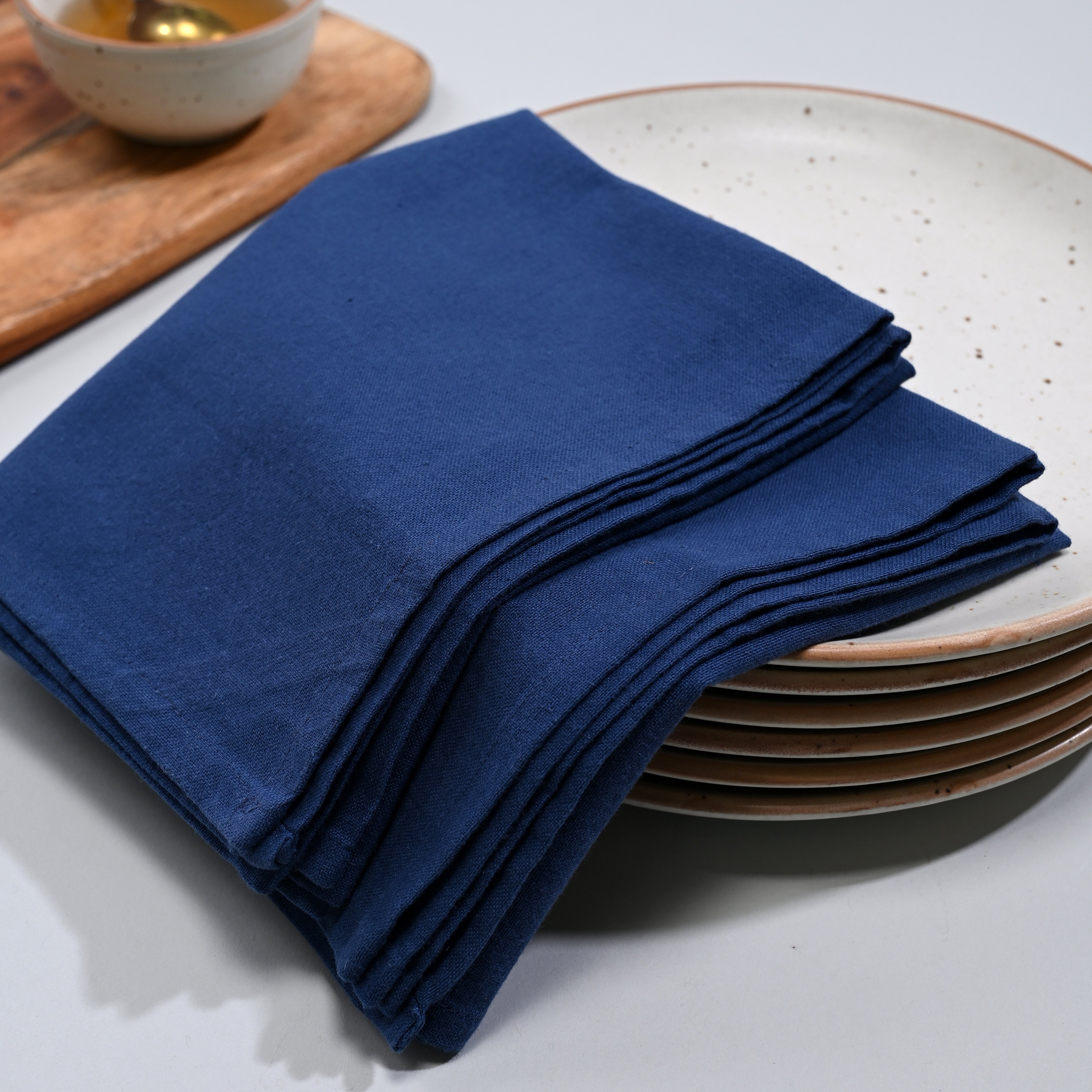 Natural Blue Kitchen Towel 2 Pc Set