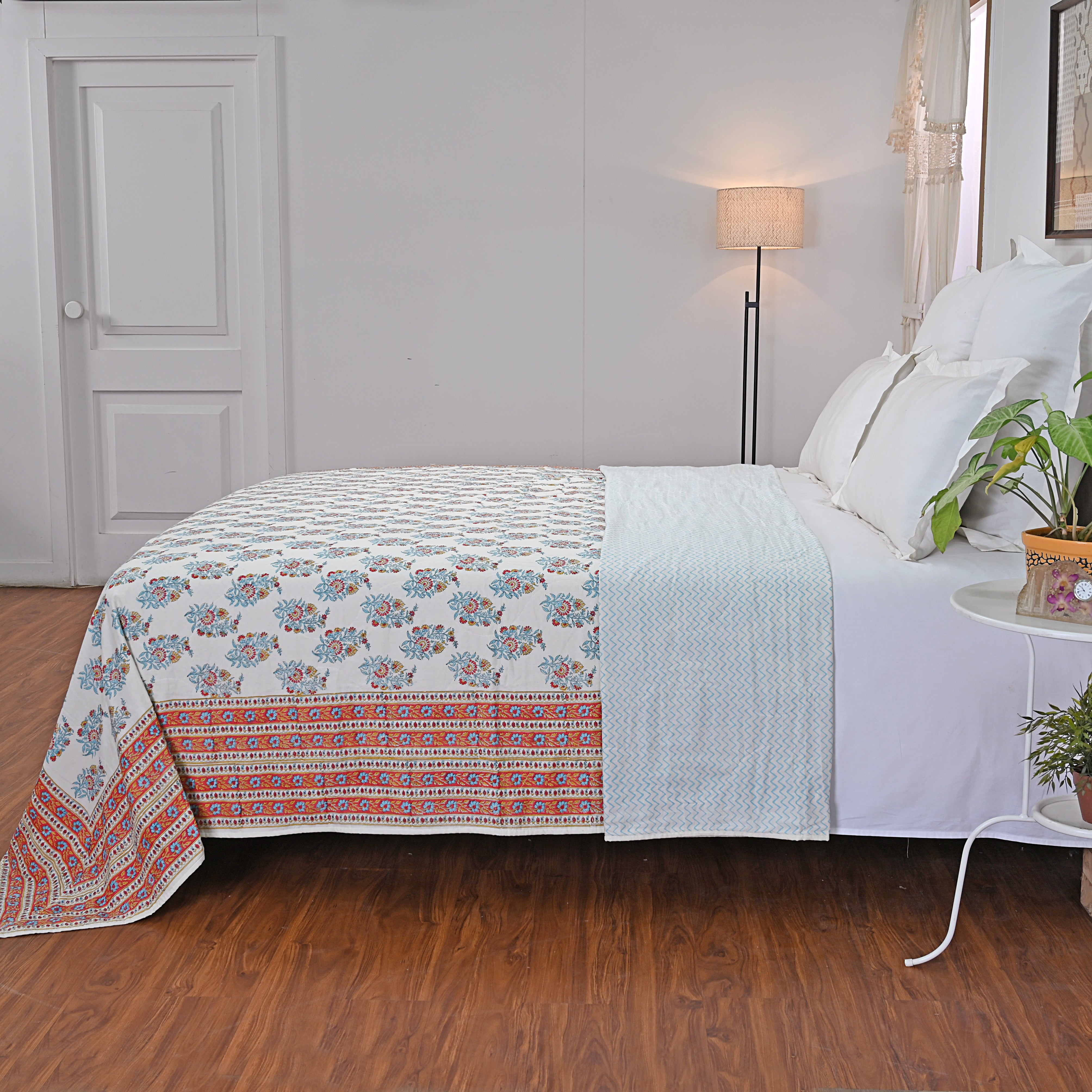 Malti Lightwight Flannel Filled, Soft Summer Blanket/ Dohar