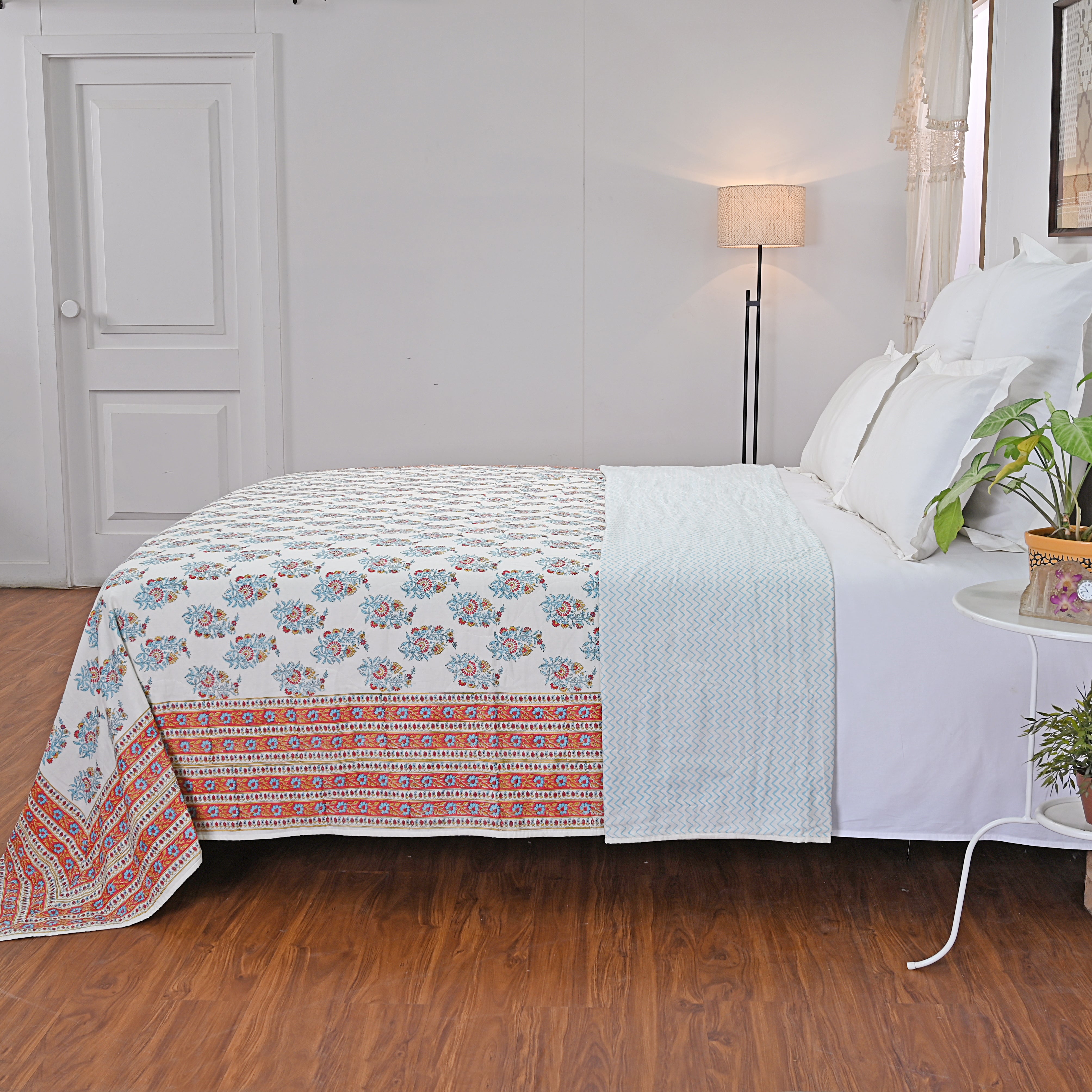 Malti Lightwight Flannel Filled, Soft Summer Blanket/ Dohar