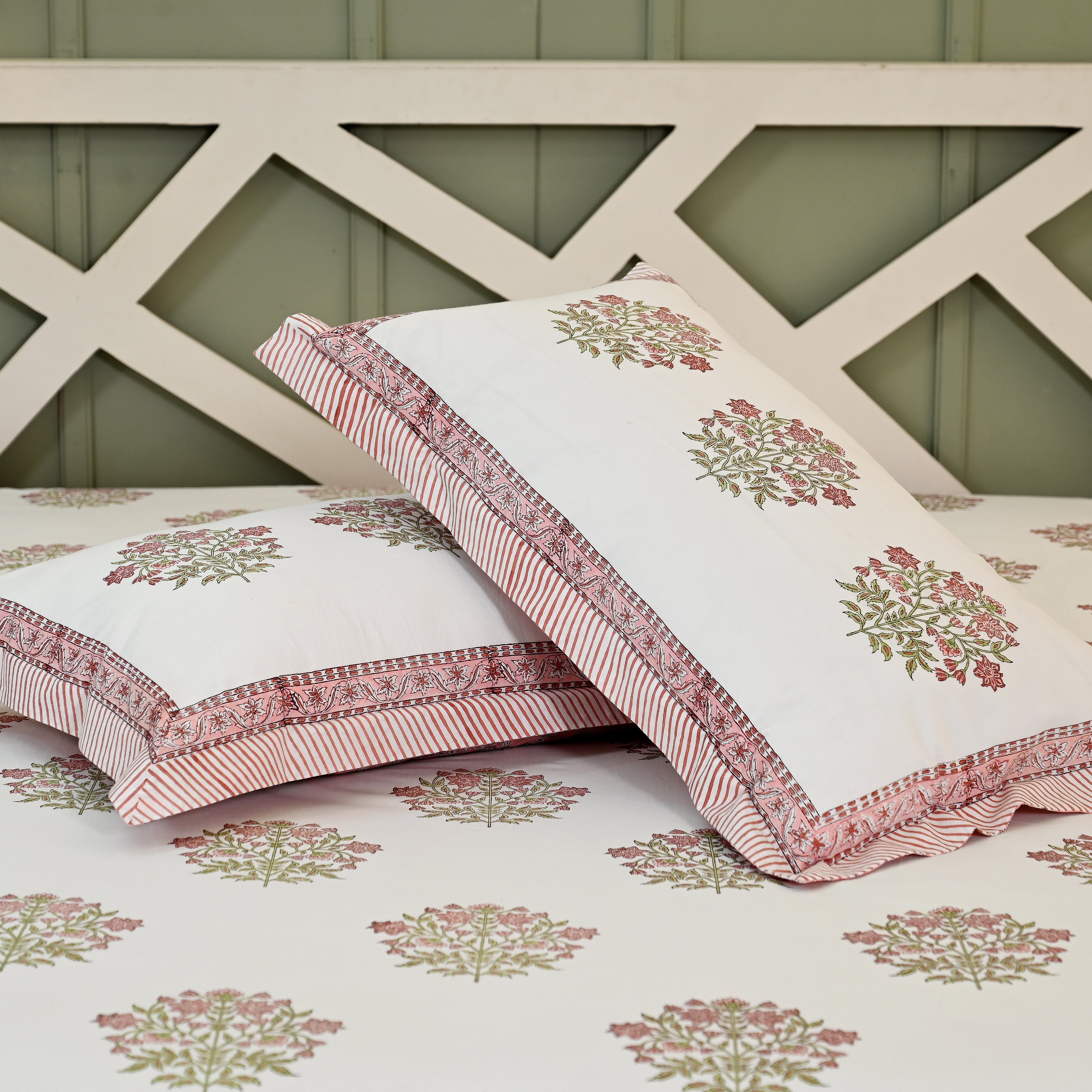 Florence Block Printed Bed Sheet Set