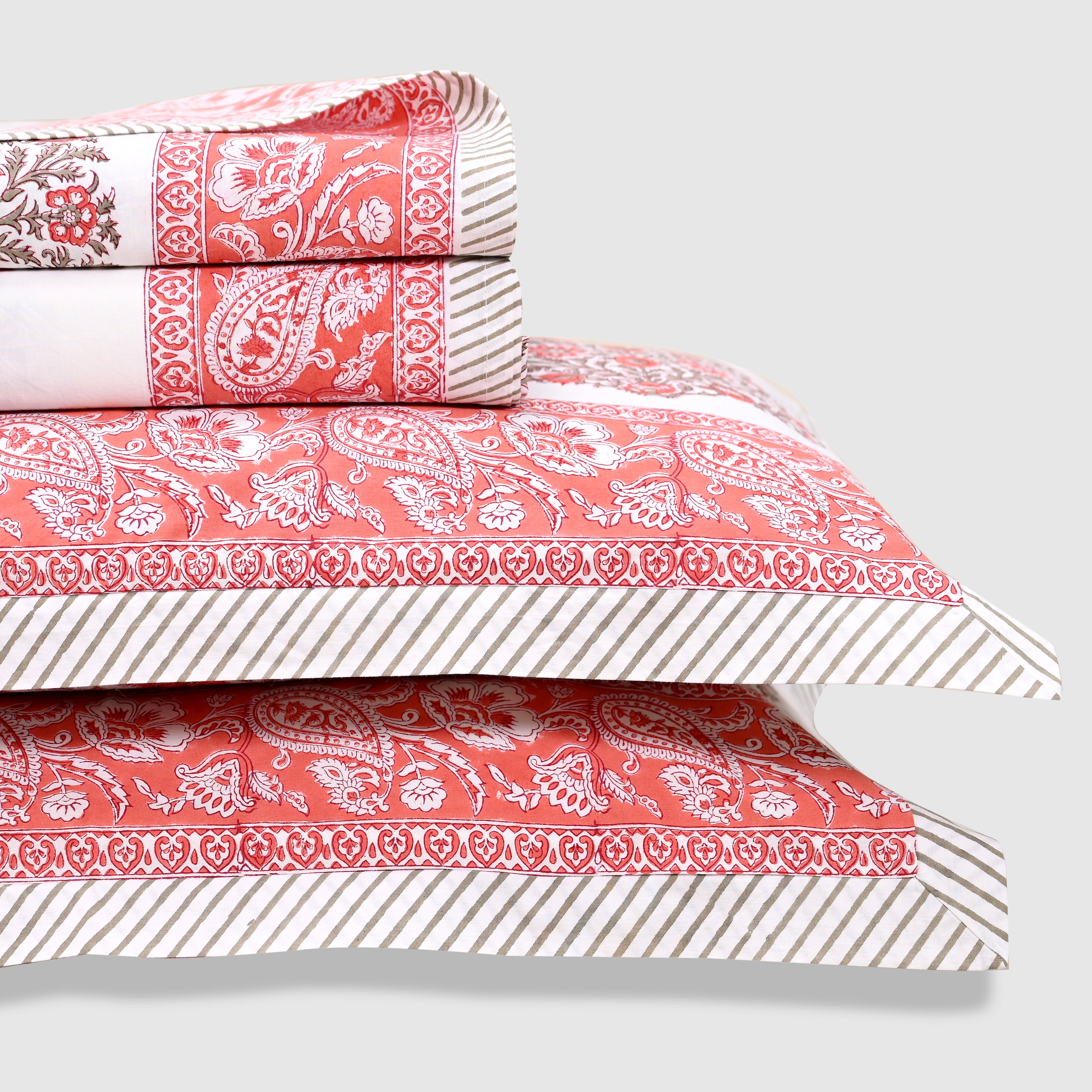 Rajmudra Block Printed Bed Sheet