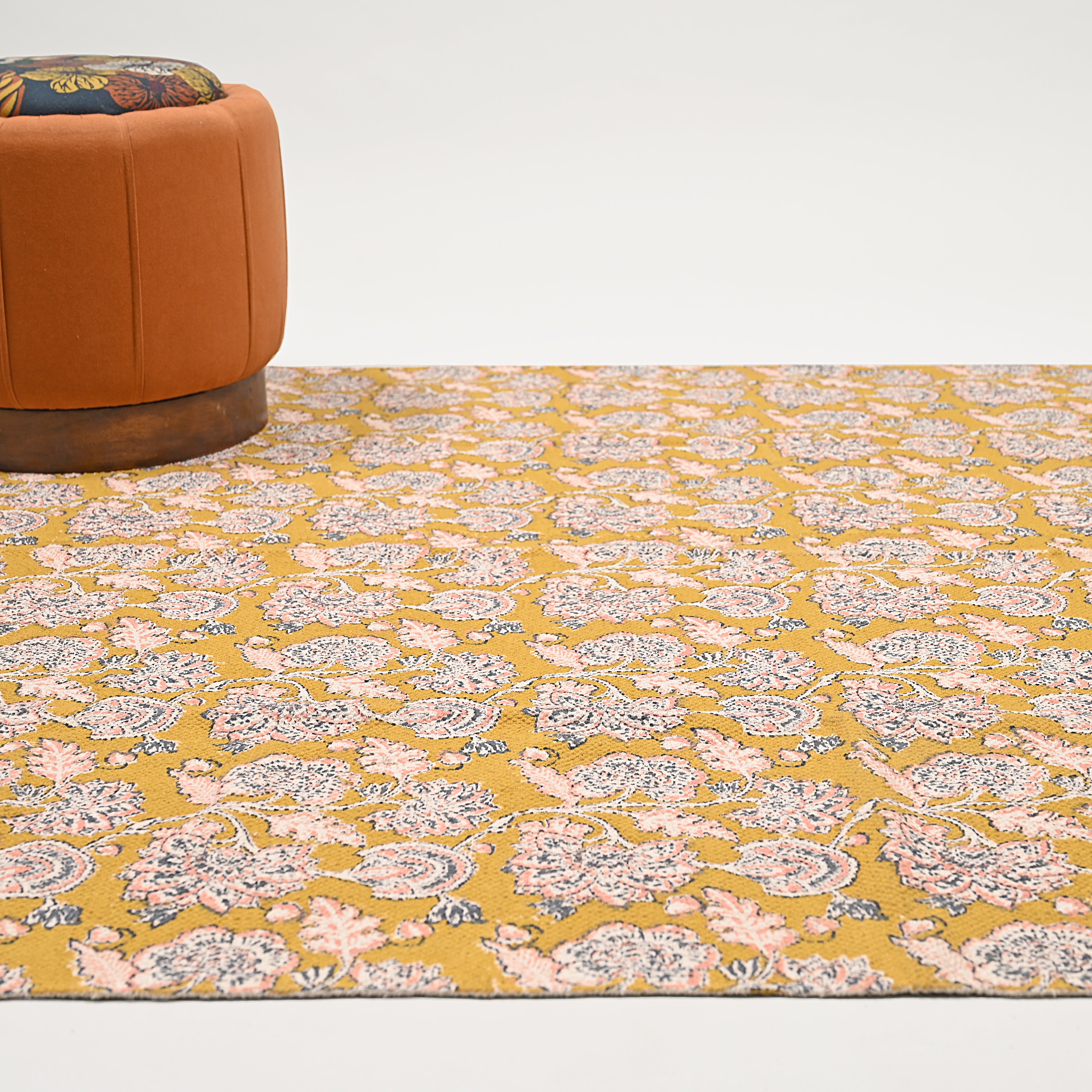 Ortencia Block Printed Area Rug