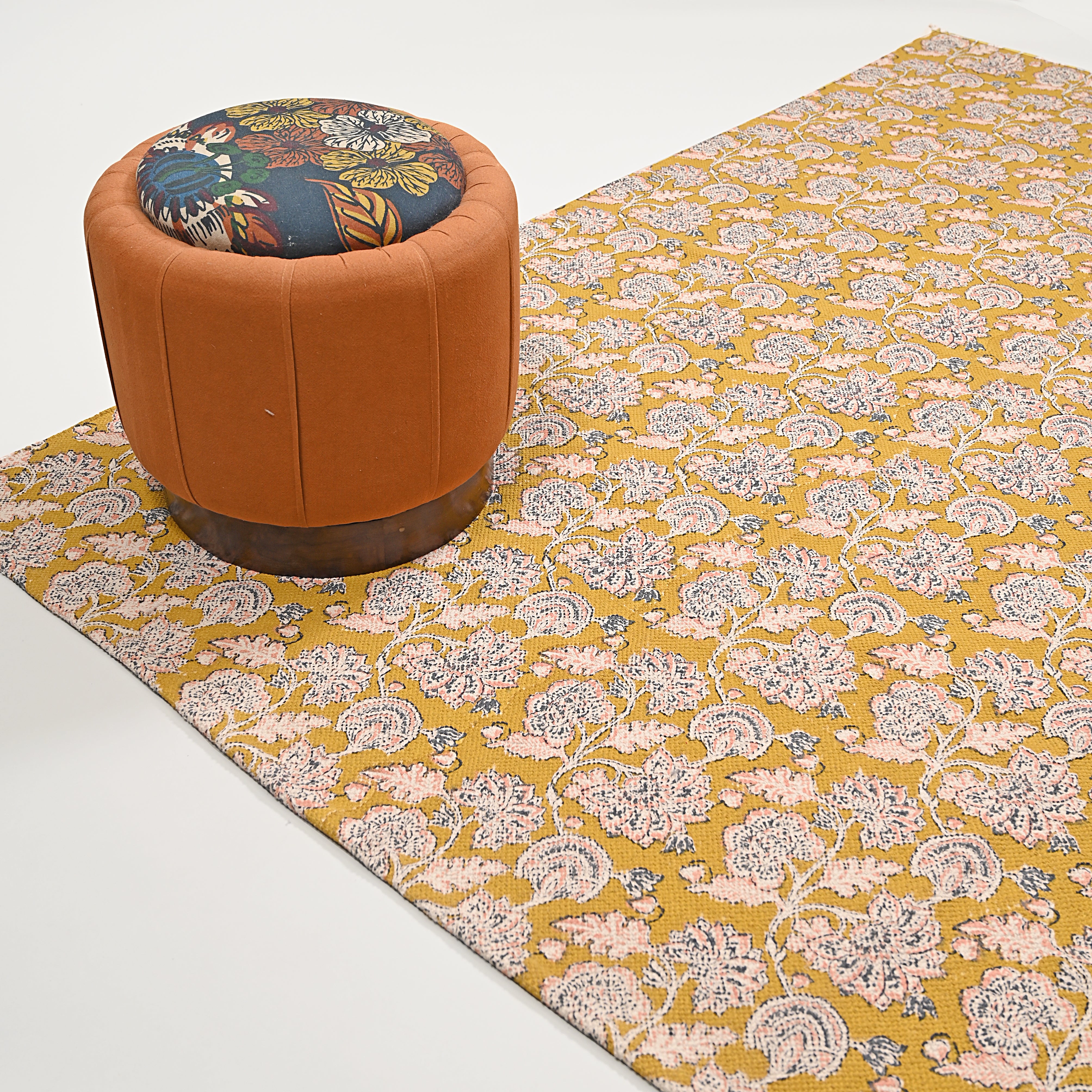 Ortencia Block Printed Area Rug
