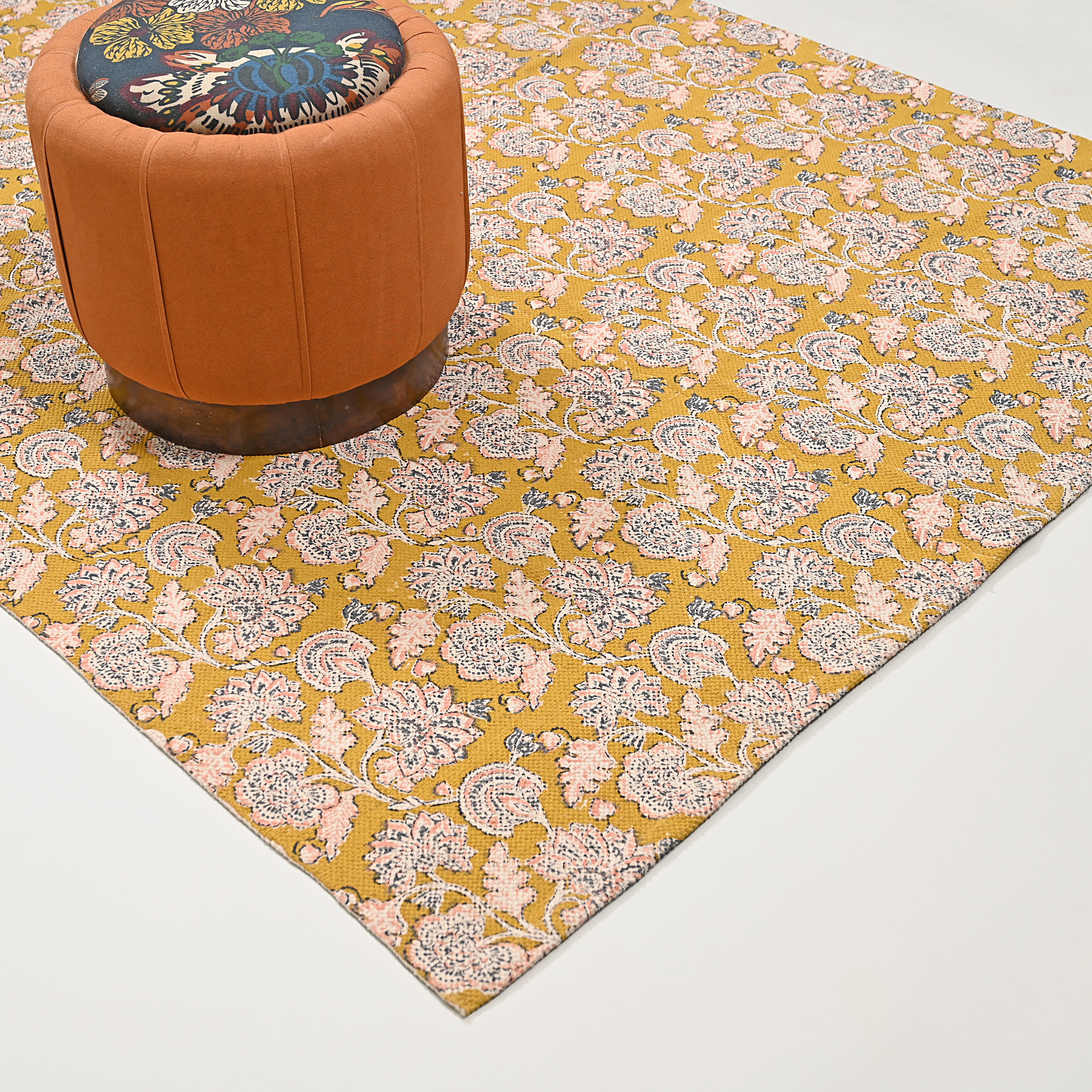 Ortencia Block Printed Area Rug