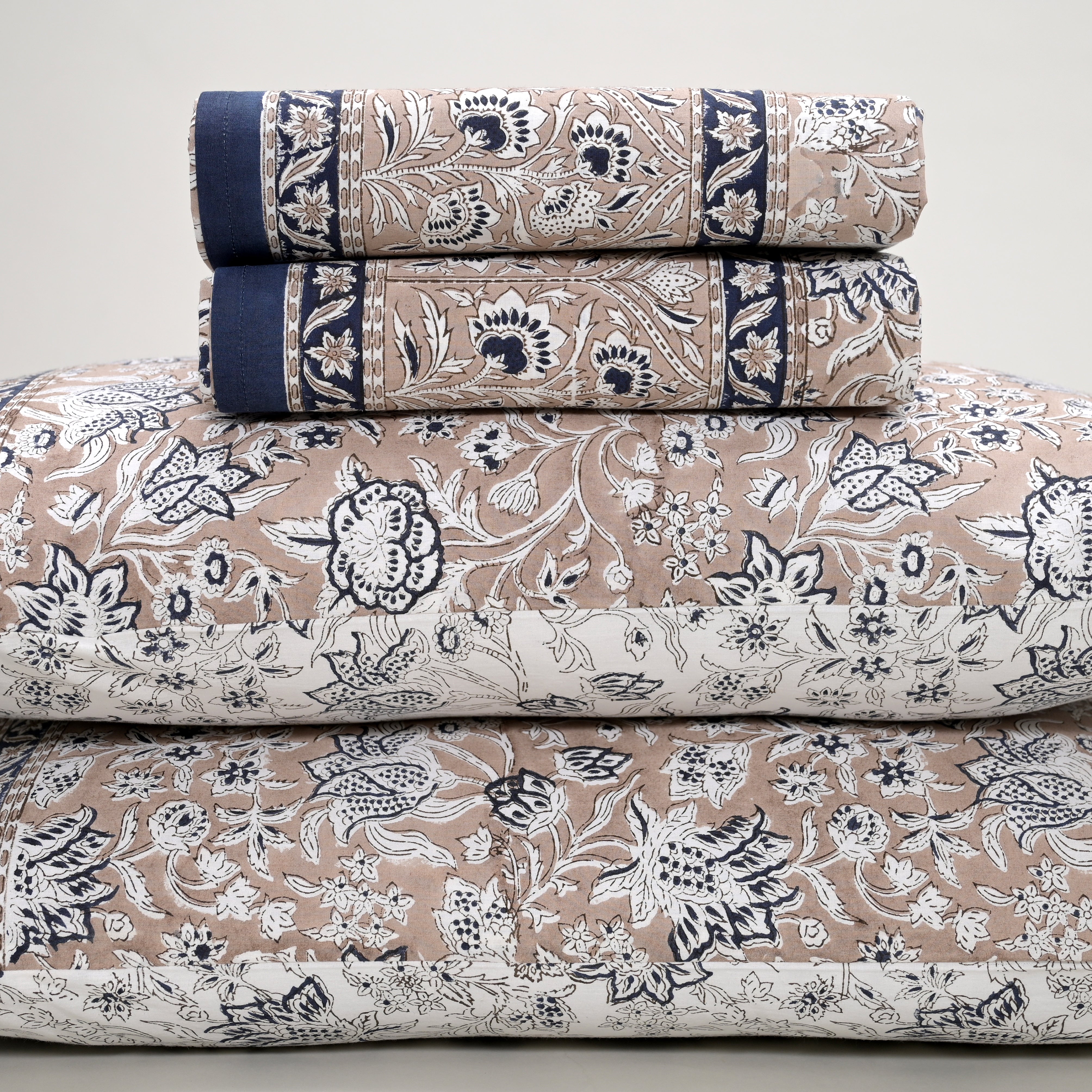 Florence Block Printed Bed Sheet set